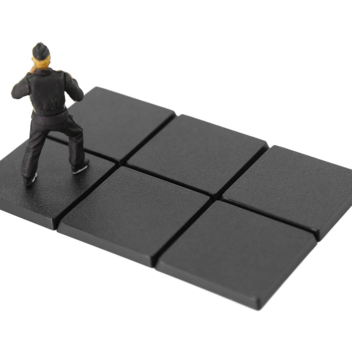 Evemodel Base quadrata modellabile in plastica per figure o miniature per giochi di guerra decorazione da tavolo (20 pezzi 30 mm)