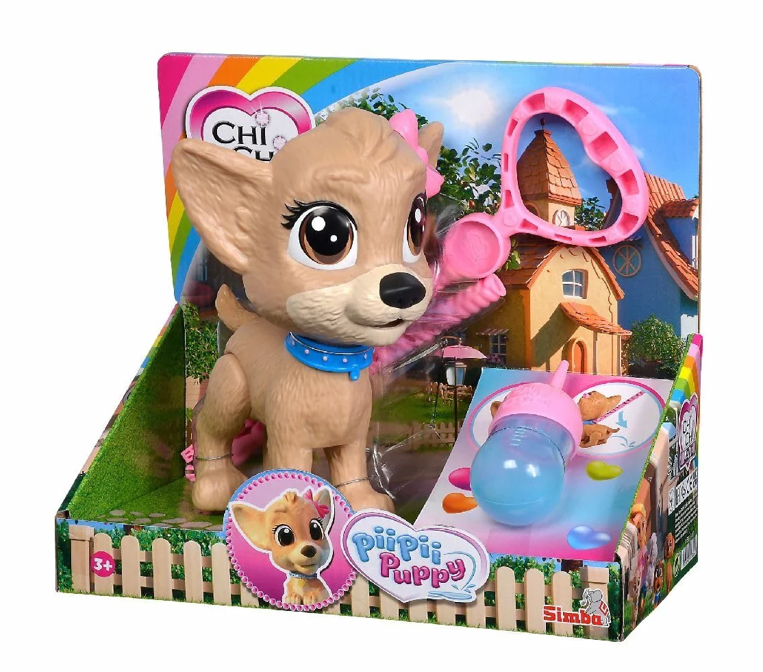 Simba 105893460 - Chichi Love PiiPii Puppy, cane al vicolo, potenza PIPI, dai 3 anni, 20 cm