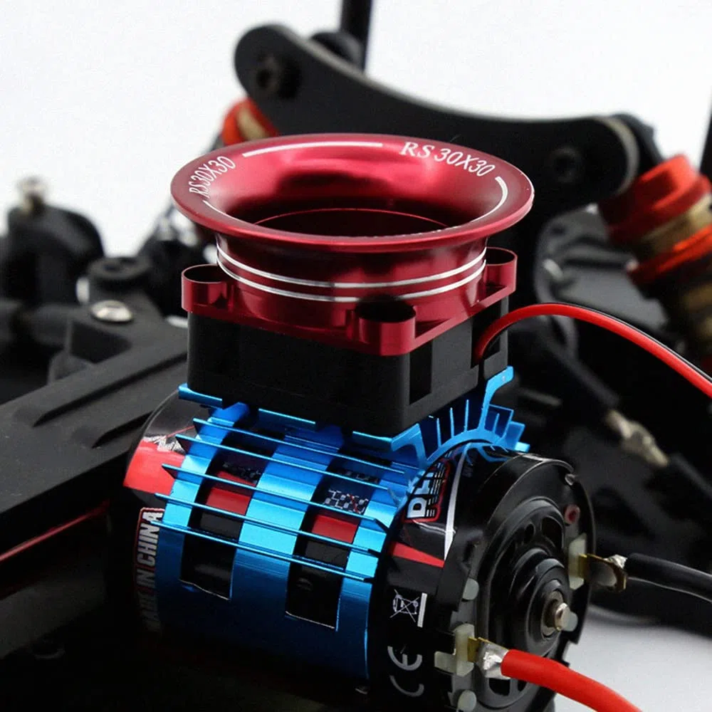 30X30 Copertura del ventilatore di raffreddamento Canale di raffreddamento ad aria per 540 550 3650 Motore/ESC Heatsink 1/10 1/8 D3 D4 Auto ,1