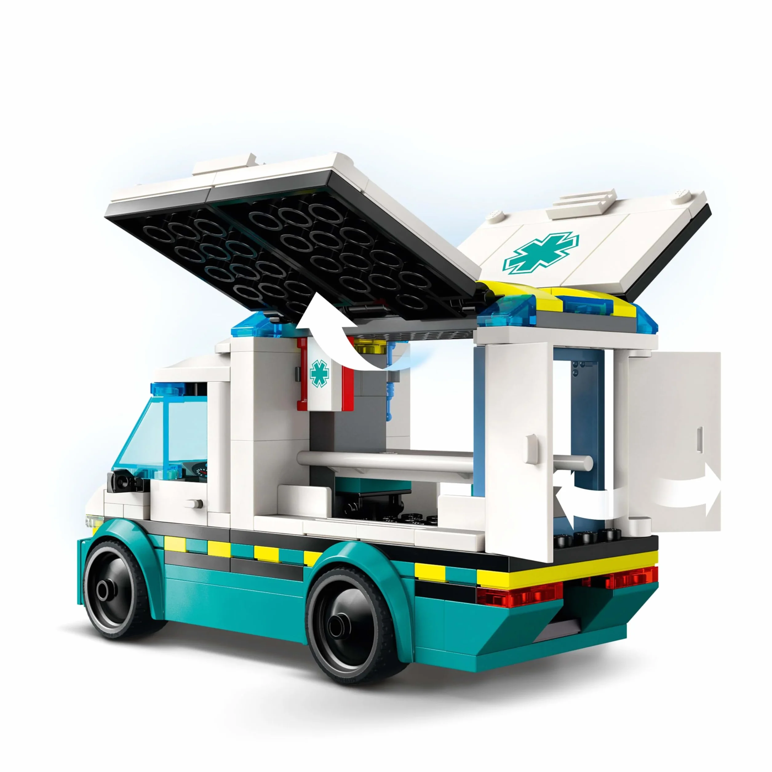 LEGO City Emergency Ambulance Toy with 2 Minifigures - Educational Learning Toys for 5+ Year Old Boys & Girls - Gift Ideas for Birthdays & Holidays - 60451