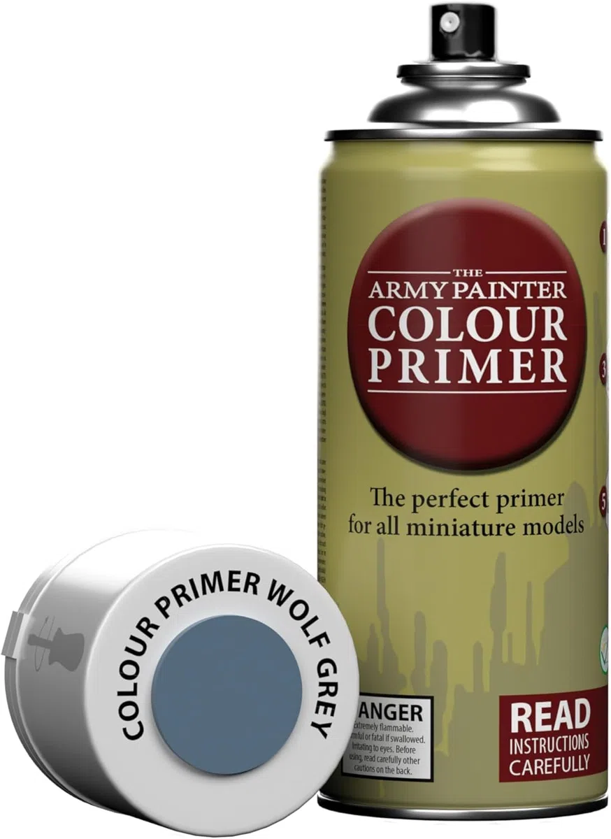 Army Painter 3021 - Primer Spray per dipingere Miniature, Colore: Grigio