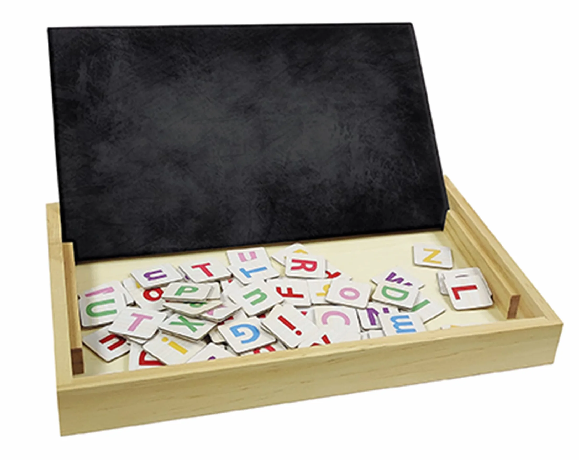 Lexibook, Bio Toys, Scuola di parole, bilingue italiano/inglese, gioco in legno, 50 carte parola, alfabeto, gioco educativo, EDU100i5