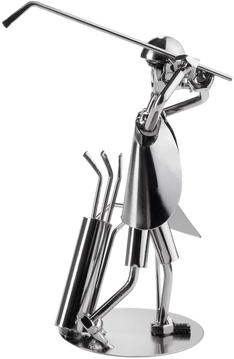 BRUBAKER Vite Uomo Golfer - Golf, Figura in Ferro Lavorata a Mano - Idea Regalo per Giocatori di Golf e Appassionati di Golf
