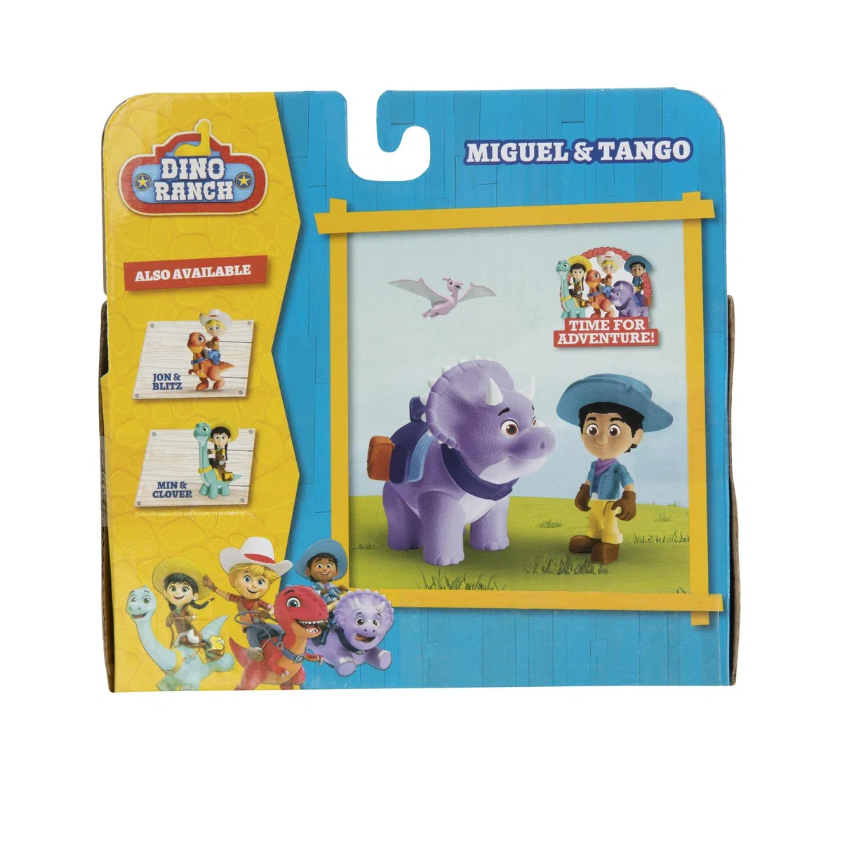 Giochi Preziosi, Dino Ranch Miguel&Tango Coppia di Personaggi, Personaggio Alto Circa 7.5cm e Dinosauro Alto 9cm Circa, Come nel Cartone Animato, per Bambini a Partire dai 3Anni, DNA00300, Multicolore