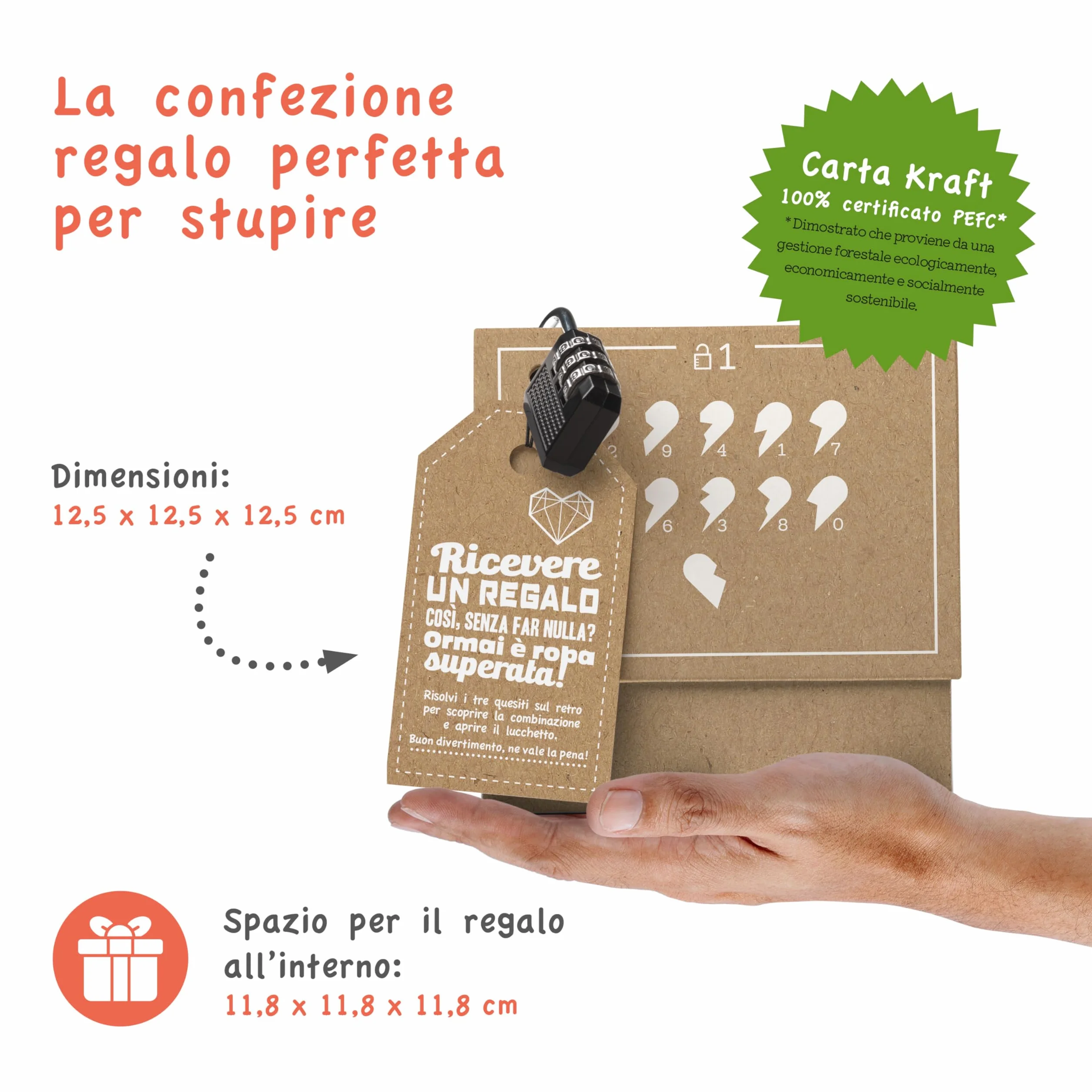 SURPRISA Confezione regalo, regalo per denaro, buoni per matrimonio, San Valentino, anniversario di matrimonio, puzzle