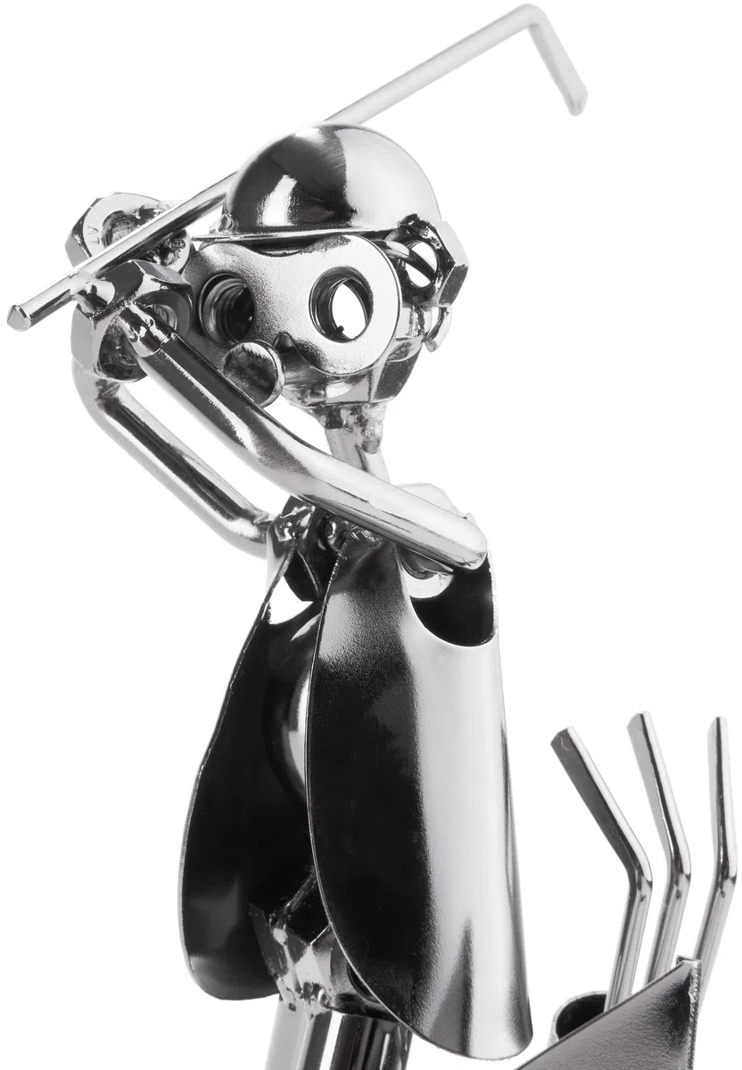 BRUBAKER Vite Uomo Golfer - Golf, Figura in Ferro Lavorata a Mano - Idea Regalo per Giocatori di Golf e Appassionati di Golf