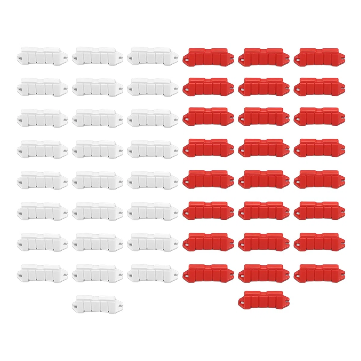 Barriera da Corsa per Auto RC, Barriera Stradale RC per Pista da Drift Mini Z Decorativa, Plastica, 120 Pezzi Recinzione da Campo RC per Auto Telecomandata 1/18