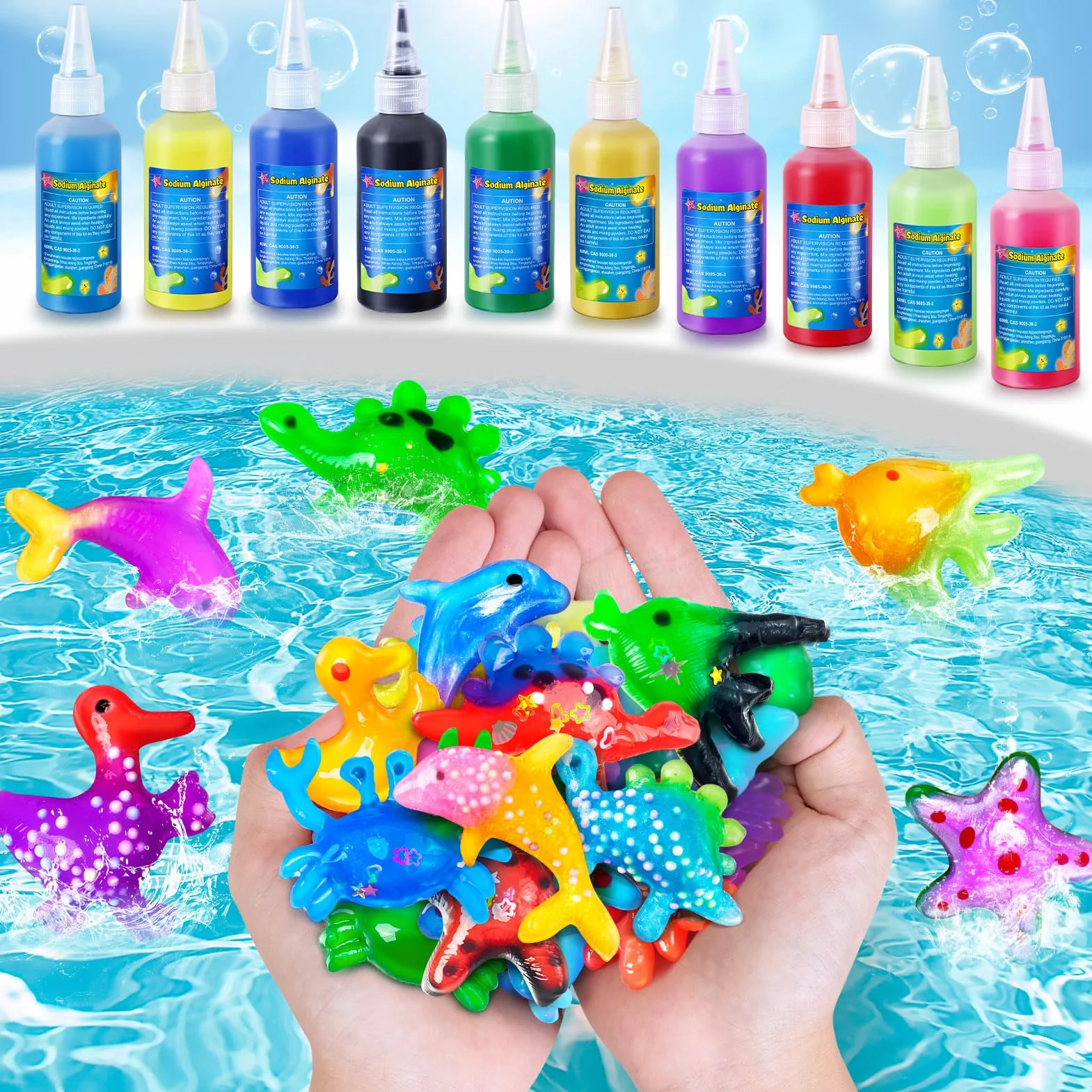JOPSHEEN Magic Water Elf, 10 Colori Magico Acqua Fairy Gel per Bambini, Attivita Creative Bambino, DIY Giocattolo Fatto a Mano per Ragazzi e Ragazze