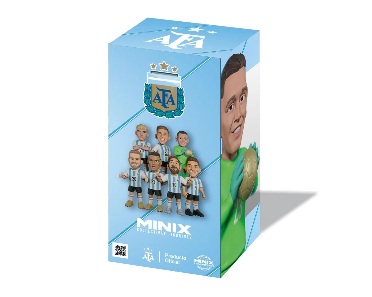 MINIX - Football Stars - Coppa del Mondo #113 - Argentina - Dibu Martinez - Personaggio da collezione 12 cm