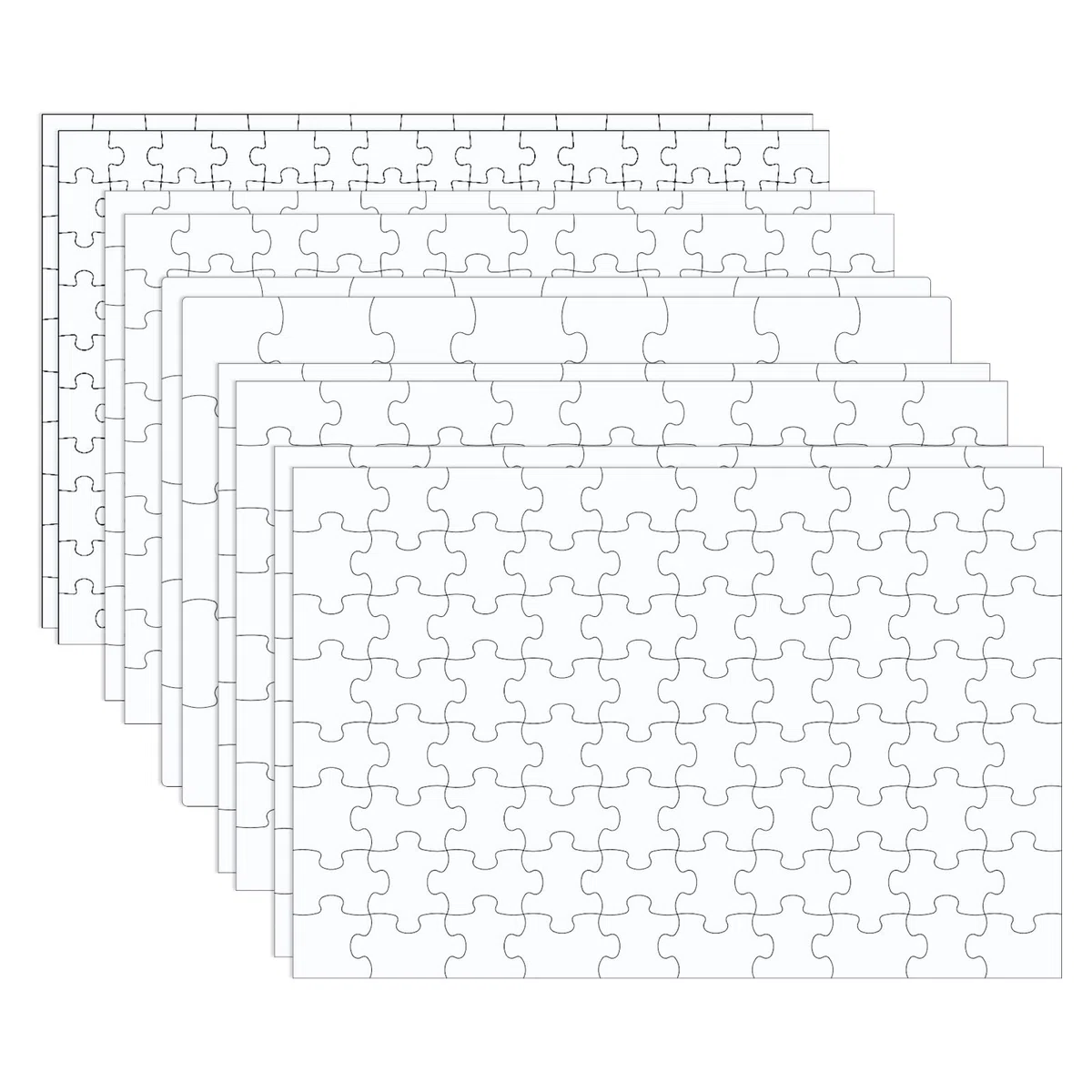 Bekecidi 10 Fogli Puzzle a Sublimazione Puzzle Vuoti Puzzle Fai da Te Puzzle Verniciabile Puzzle Scrivibile Puzzle per Adulti per Progetti Fai da Te Natale Festa di Compleanno, R00904