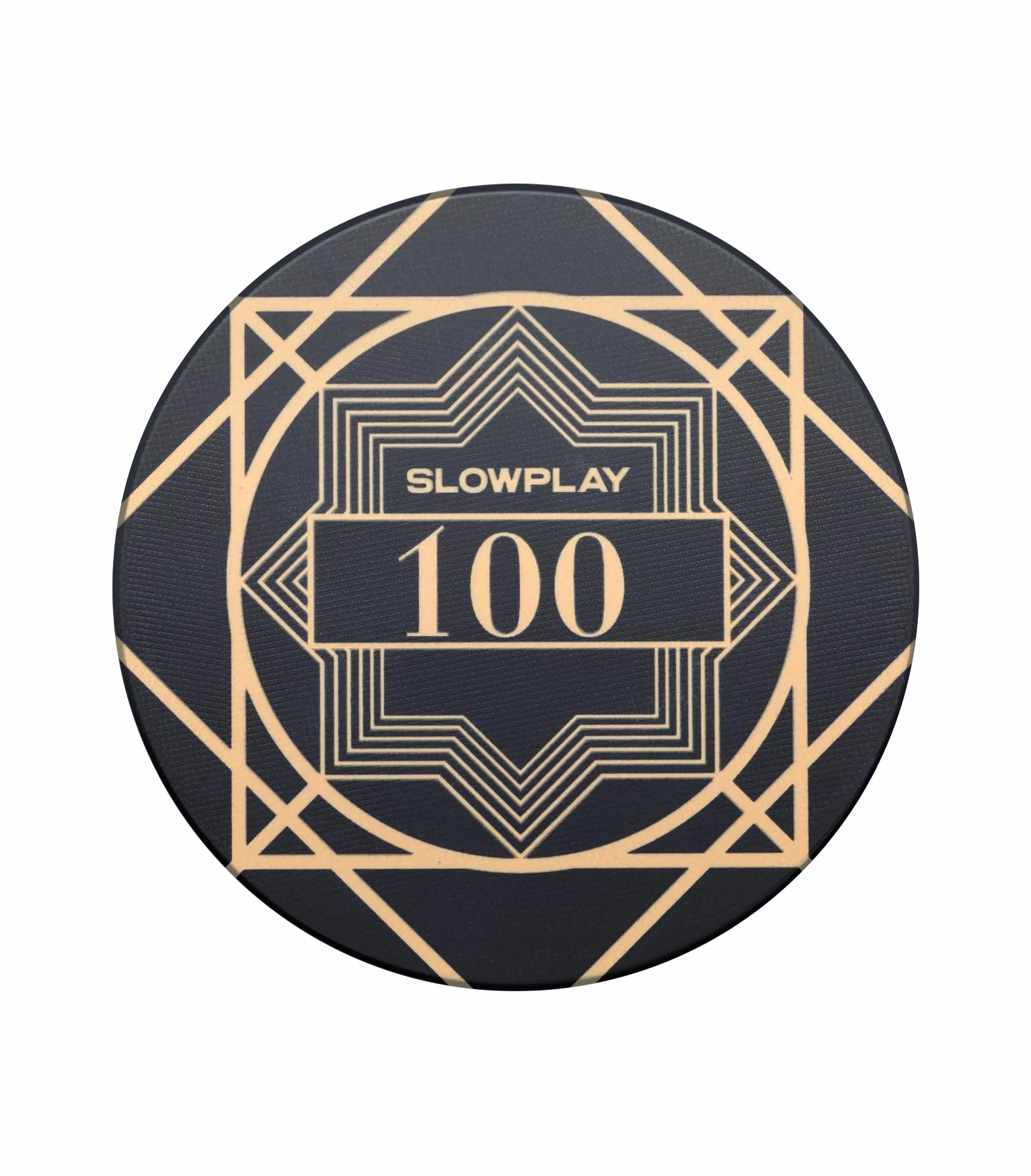 SLOWPLAY Nash, fiches da poker in ceramica di grado casinò, 10 grammi, per Texas Hold'em, chip professionali da 39 mm, confezione da 50 con denominazione di 100