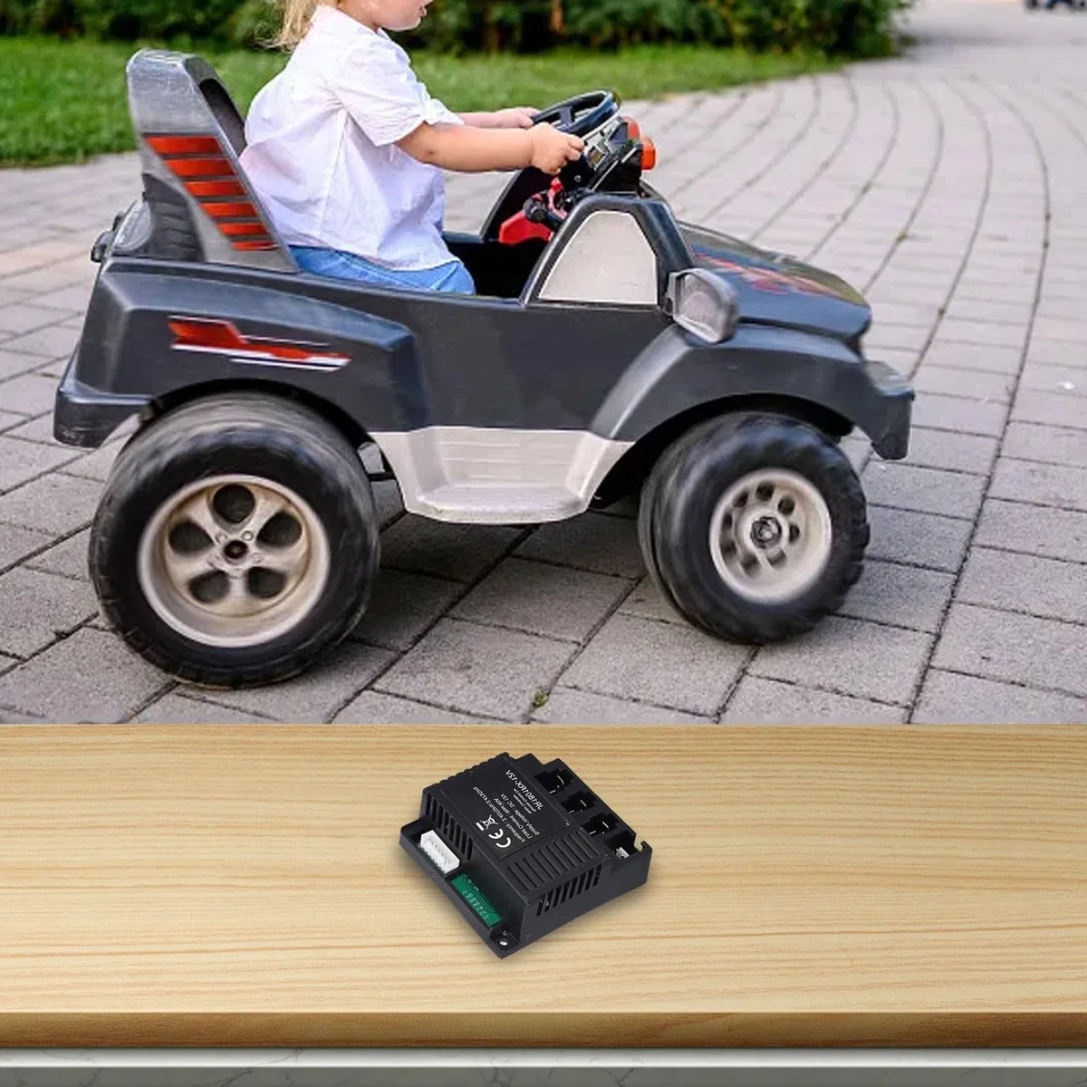 JR1801RX 12V ricevitore per bambini veicolo elettrico con telecomando 2.4G, connettore a 7 pin, compatibile con scatola di controllo Welye per auto giocattolo telecomandate e veicoli (JR1801RX 12V