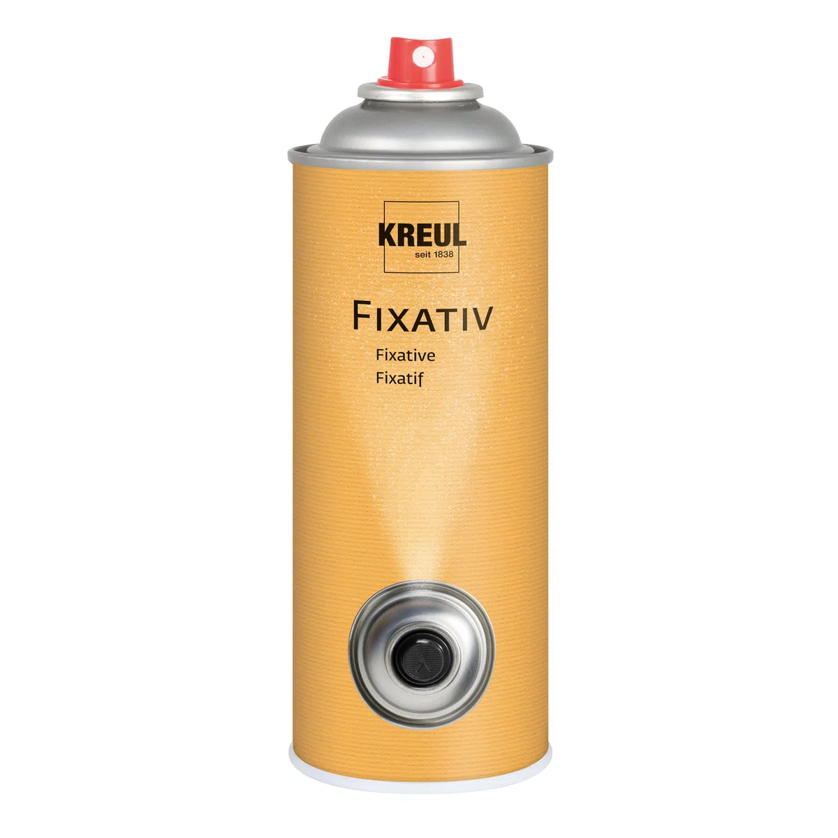 KREUL 800400 - Fissativo, bomboletta spray da 400 ml, pellicola protettiva altamente trasparente e non lucida per disegni a gesso, carboncino e matite colorate, nonché per tempera e acquerello