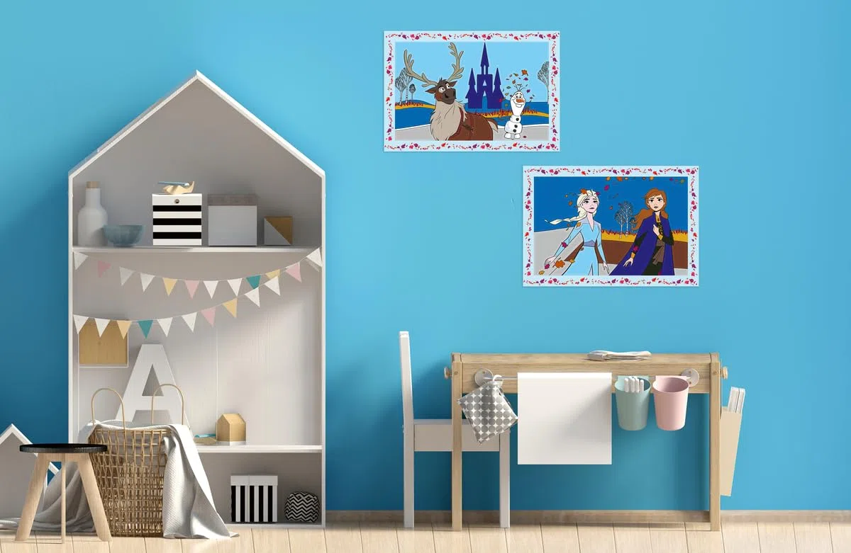 Ravensburger CreArt 5 Anni Junior: Frozen 2 – Dipingere con i Numeri per Bambini 5+ Anni, Kit Pittura con 2 Tavole, Pennello Ergonomico e Colori Inclusi, 32 x 22 cm, Idee Regalo per Bambini 5 Anni