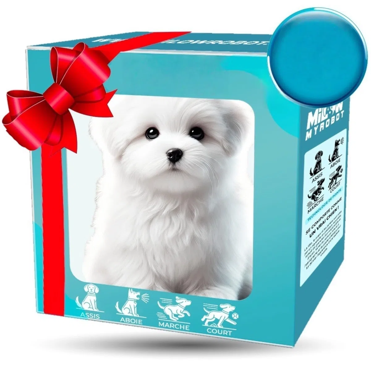 Nuovo cane robot 2025 per, Cane di peluche interattivo, Il mio cucciolo robot realistico che si comporta come un vero cucciolo - Cammina, abbaia, scodinzola, un cane giocattolo che cammina e abbaia