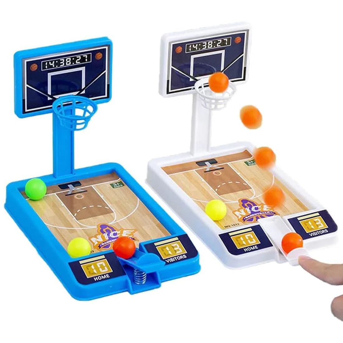 Regalino Festa Compleanno Bimbi Blu,2 PCS Giocattoli per Desktop, Dito Gioco da Tavolo, Tabletop Basketball per Bambini, Giocattoli da Basket per Bambini, Dito Tiro Pallacanestro Desktop Gioco
