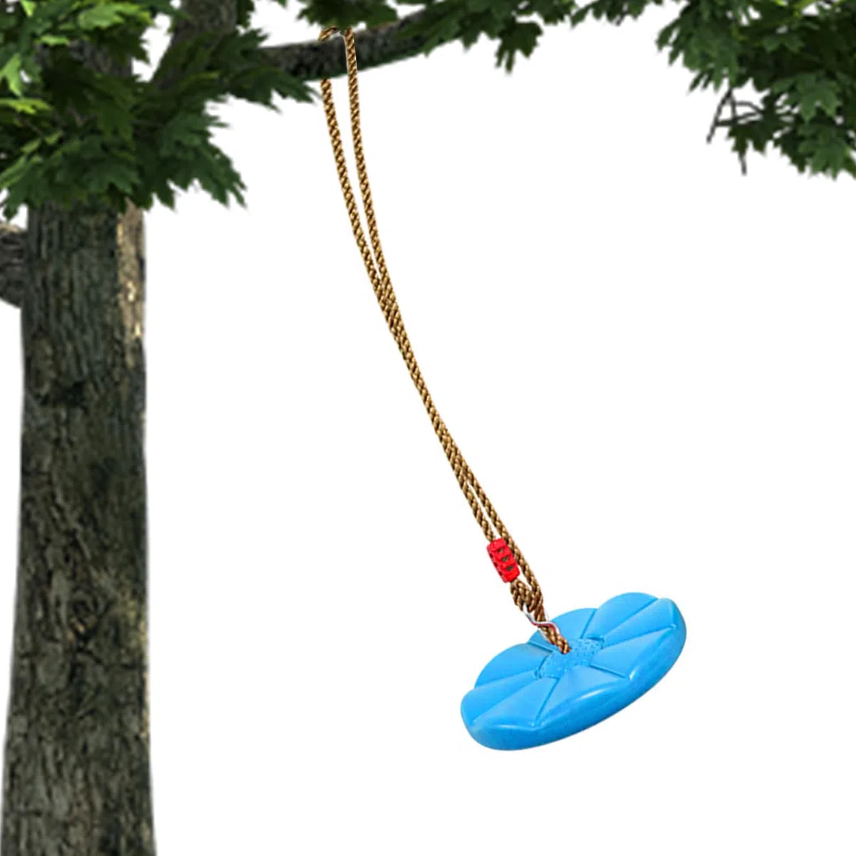 Générique Altalena per albero in corda per – Sedile per altalena a disco rotondo, giocattolo di corda da arrampicata all'aperto | Kit di altalene da appendere regolabile, per area giochi di cortile,