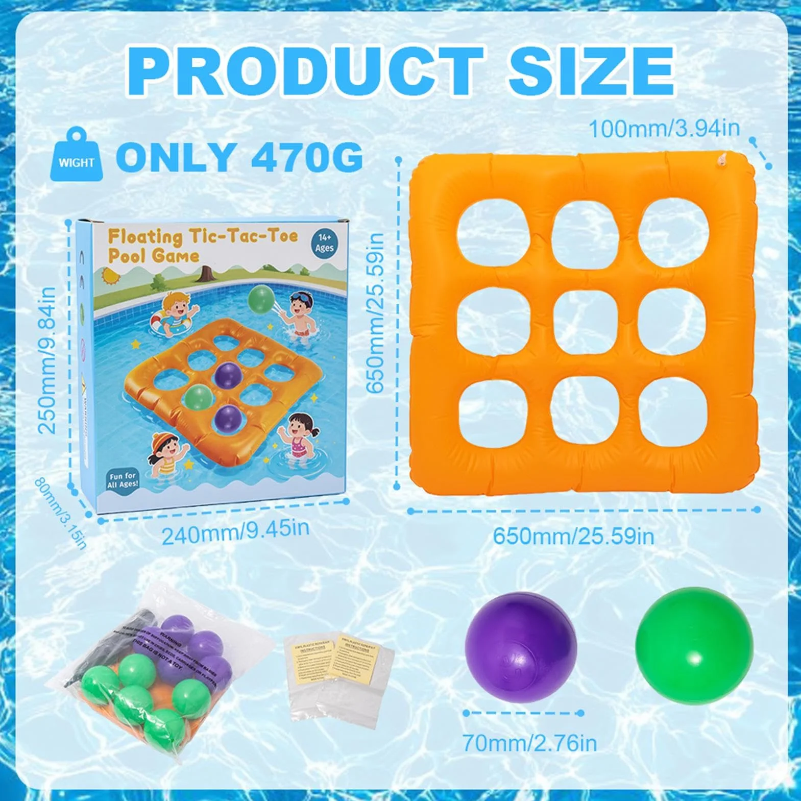 Set Di Galleggianti Gonfiabili Per Piscina,Giocattolo Galleggiante Per Nuoto Per Bambini E Adulti,Galleggianti Estivi Per Nuoto,Set Di Giochi Per Il Lancio Piscina,Regalo Estivo Per Giochi All'aperto