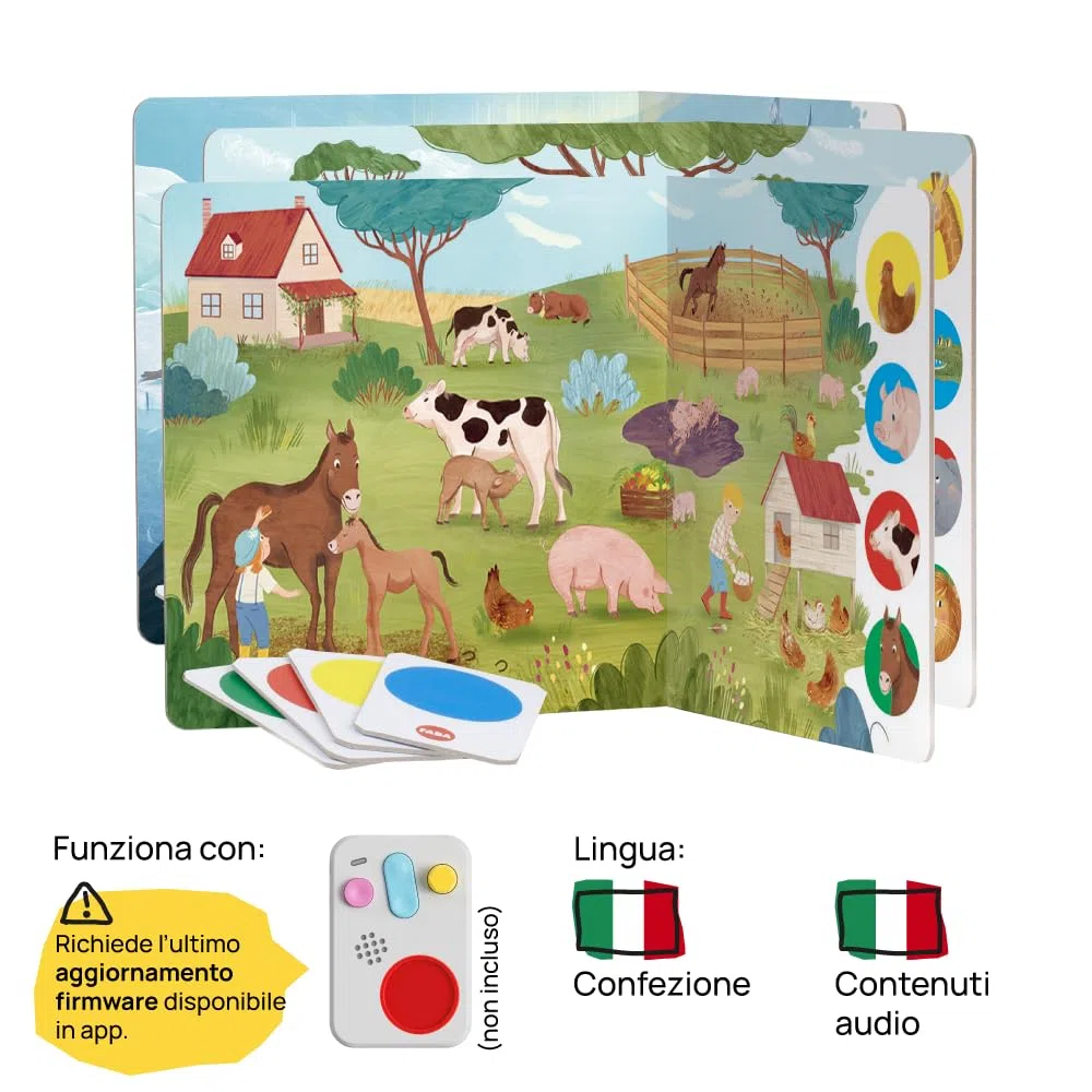 FABA Gioco - Animali: versi, Habitat, curiosità - da Usare, Bambini e Bambine 4-6 Anni, Gioco educativo Versione Italiana