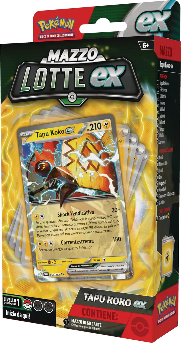 GCC Pokémon: mazzo Lotte ex Tapu Koko-ex (mazzo di 60 carte pronto all’uso)