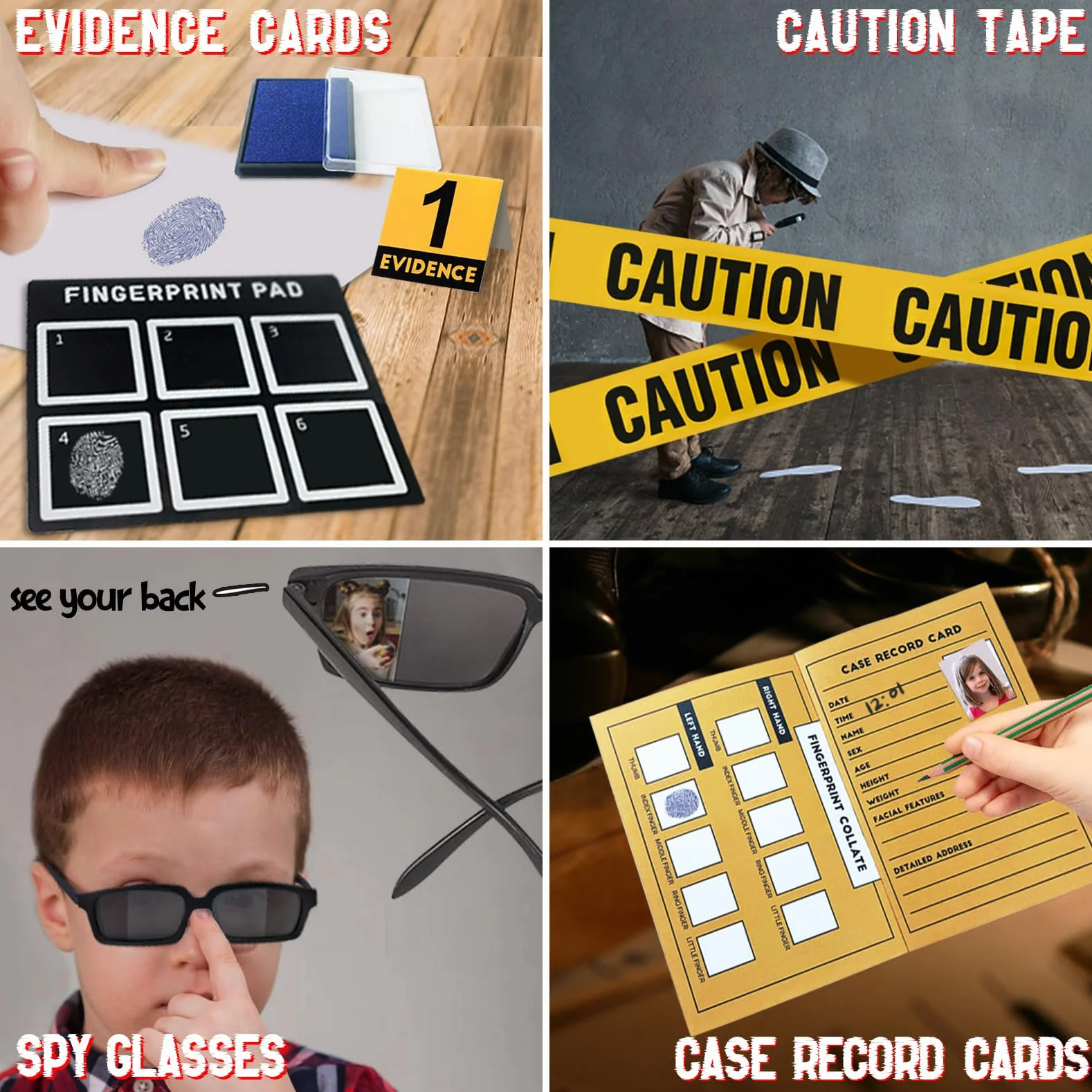 UNGLINGA Detective Kit di Spionaggio Kit Penna a Inchiostro Invisibile Detective Regali per di 6-8-10-12 Anni Investigativi Esplorazione
