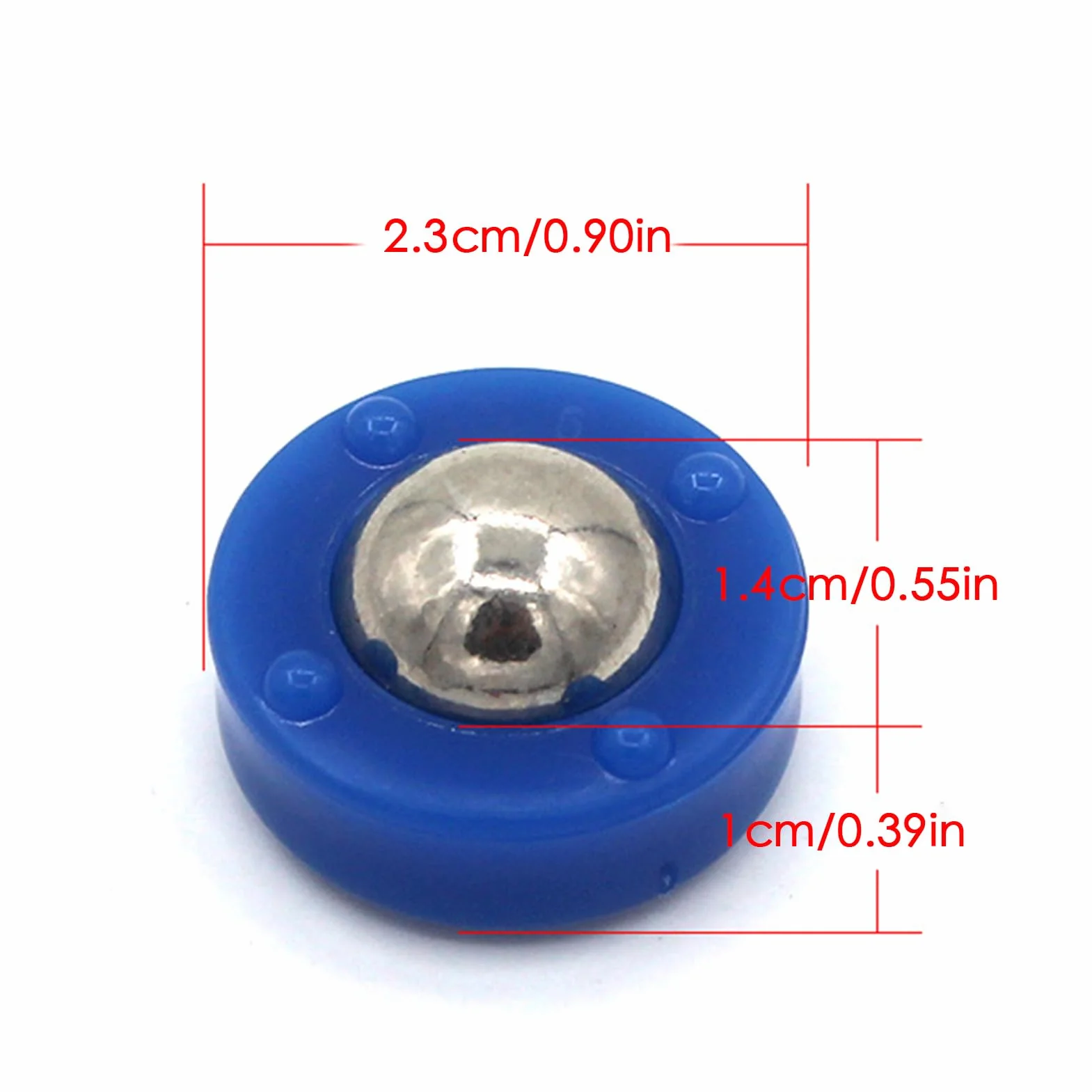 Small Shuffleboard Replacement Pucks, 24PCS Curling Game Accessories, Funny Sliding Rollers Set, Portable Tabletop Shuffleboard Beads for Indoor Family Games, Red and Blue