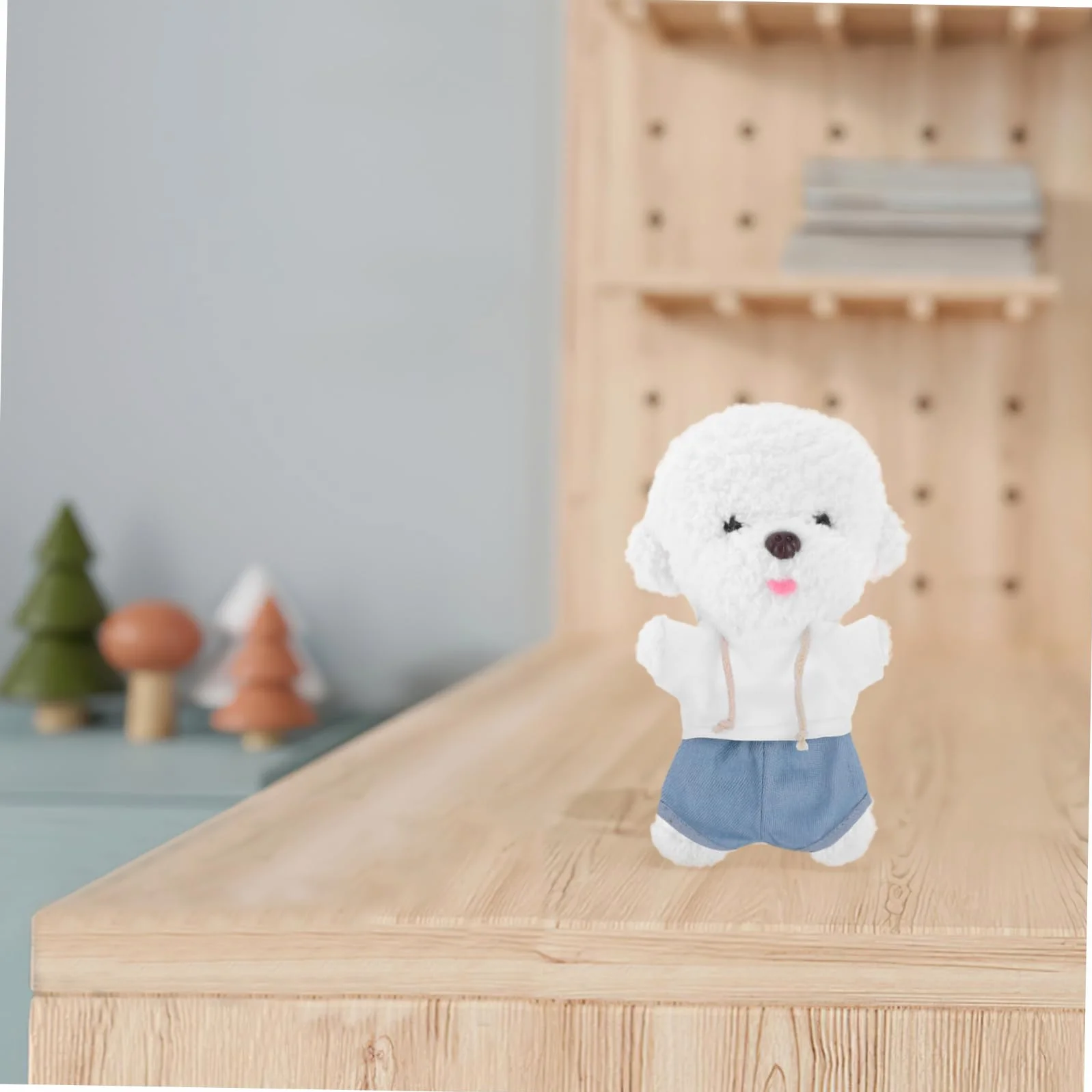 Garneck 1 Set di Vestiti di Peluche Orsi Vestiti Vestiti Intercambiabile Abito Felpa con Cappuccio e Pantaloni Panno Animale Piccoli Vestiti Vestiti Bambole di Peluche Tessuto