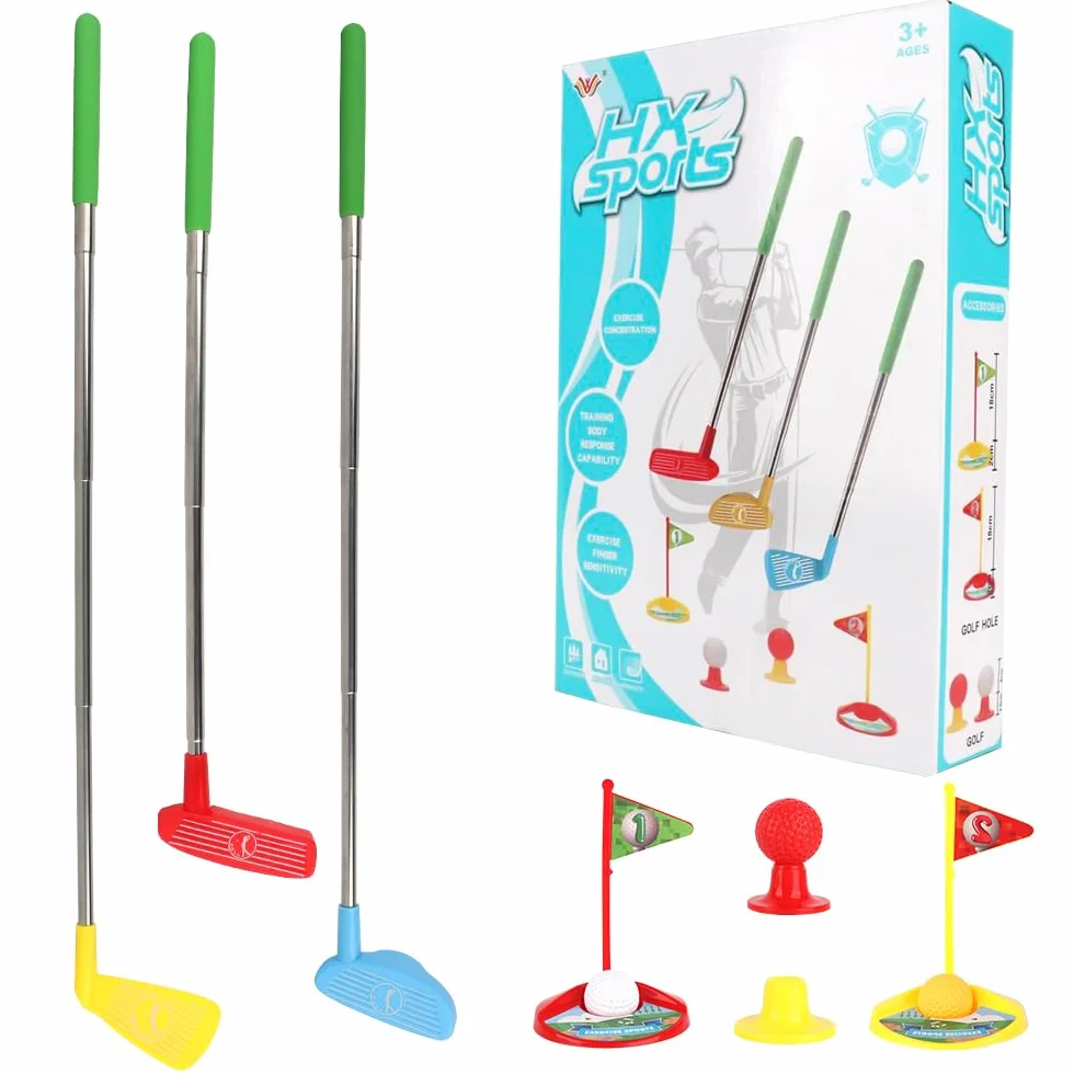 Set da Golf per Bambini,12Pcs Mini Golf,Mini Golfes Giocattolo con Albero da Golfs Retrattile,Battle Golfs,Giocattoli Sportivi Indoor Outdoor,Regali per Ragazzi Ragazze