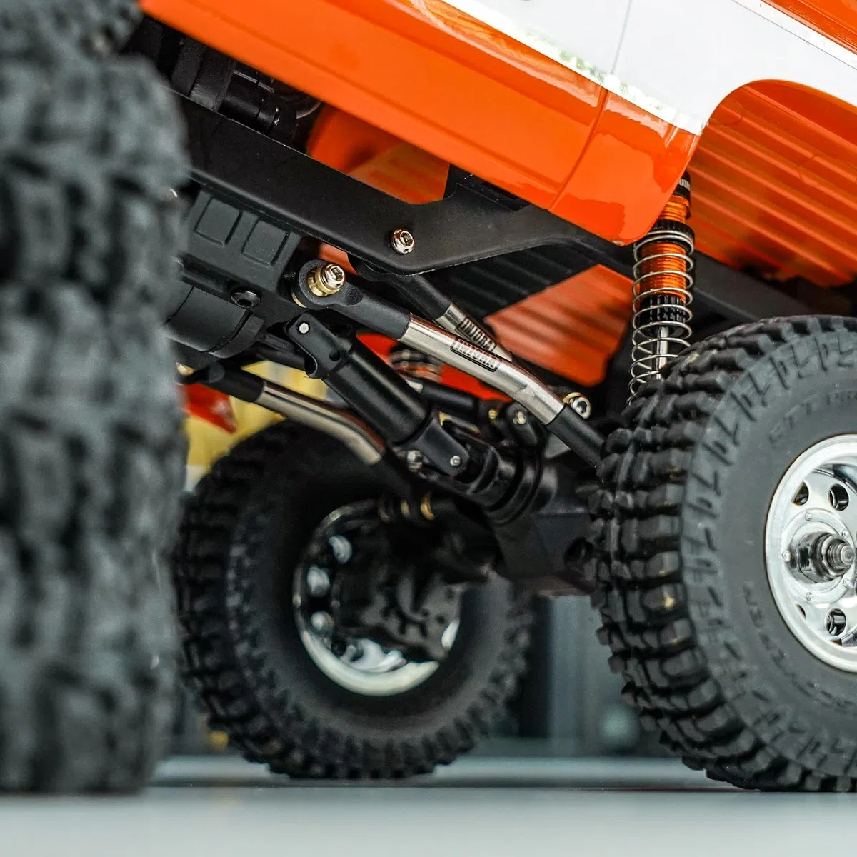 INJORA Acciaio Inossidabile Gioco Elevato Collegamenti Allo Chassis Sterzo Set di Collegamenti per FMS FCX24 Upgrade 1/24 RC Crawler