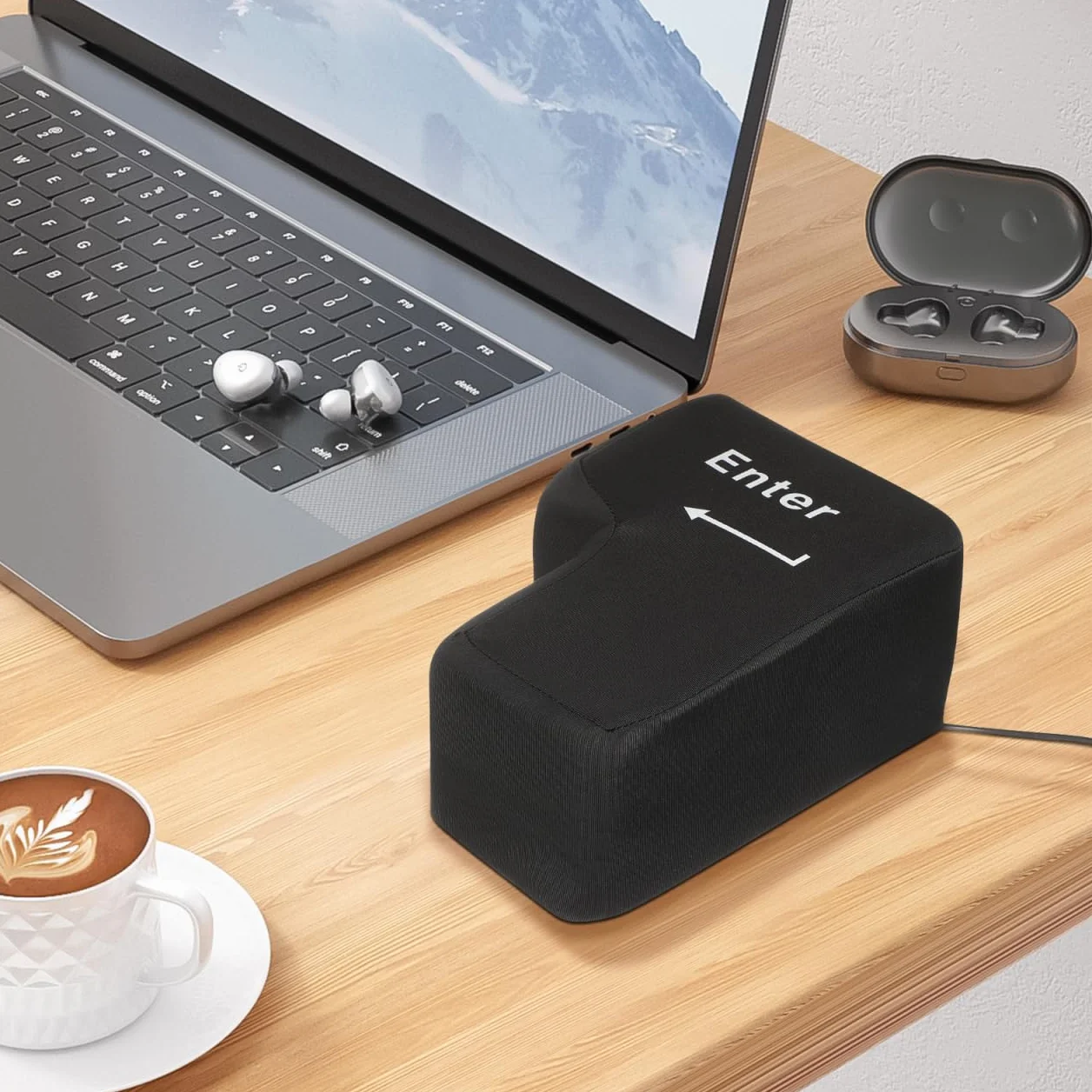 Amosfun Cuscino Enter Gigante Antistress Con Connessione Usb Morbido Supporto Pisolino Per Ufficio Scrivania Strumento Relax Stress Relief