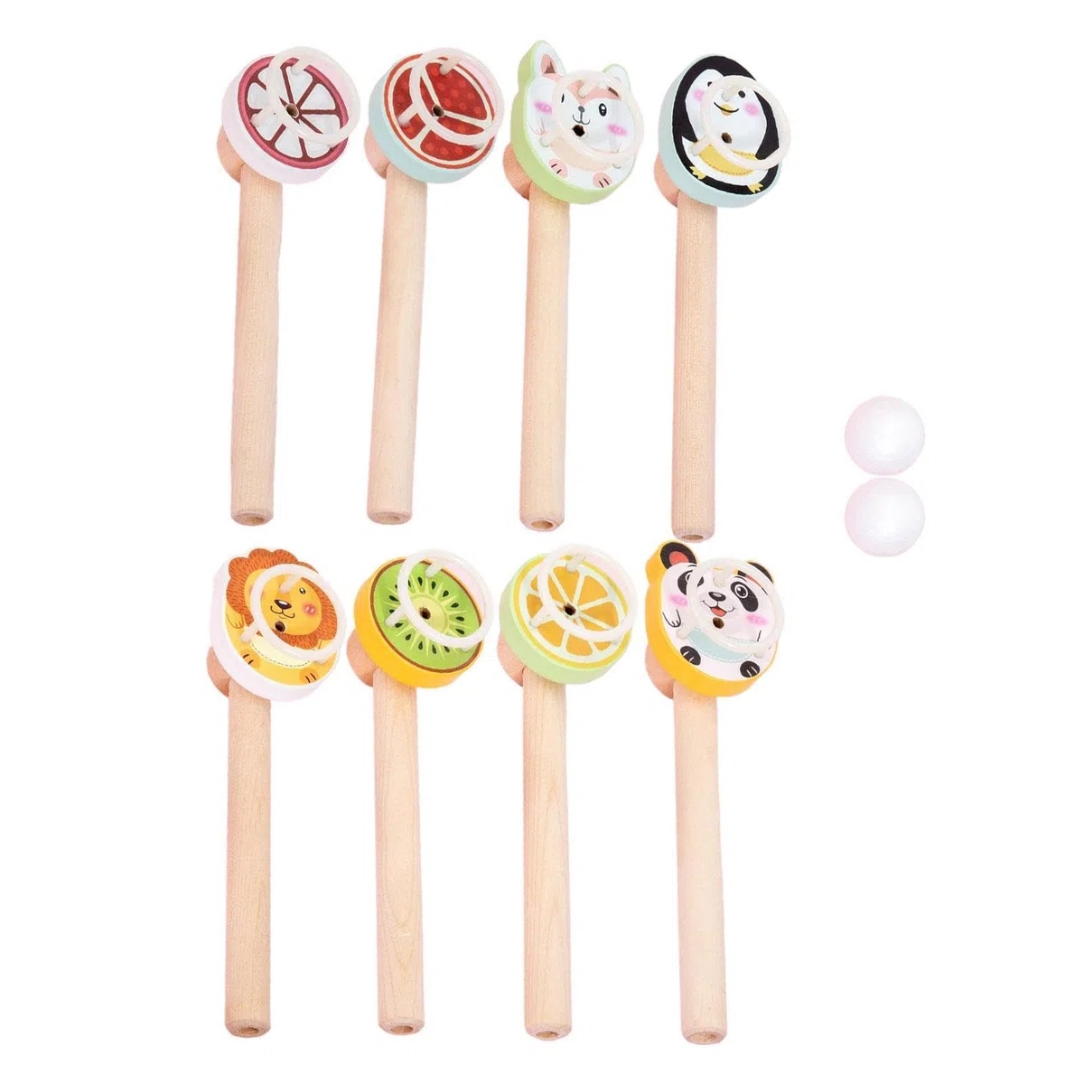 Set di Giochi con Palline Galleggianti, Gioco di Equilibrio con d'Aria, Attività Interattiva con Palla Soffiante da 8 Pezzi, Divertente Gioco per Feste in Famiglia all'Interno all'Interno, Gioc
