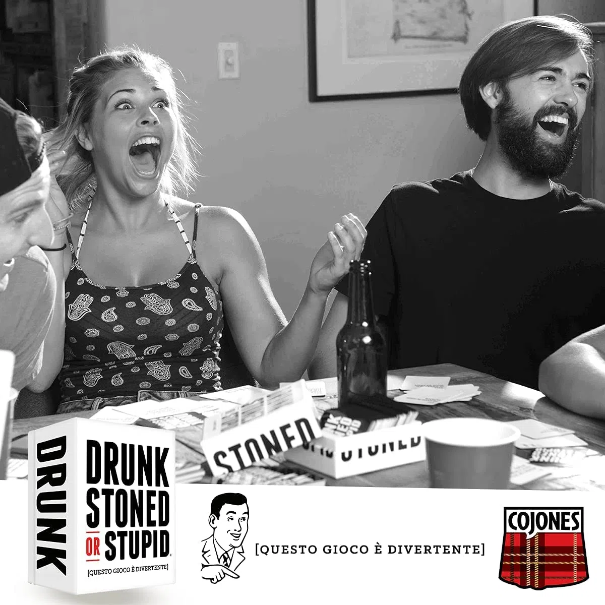 Asmodee - Drunk, Stoned or Stupid - Gioco di Carte, Party Game, Vietato ai Minori di Anni 18, Edizione in Italiano
