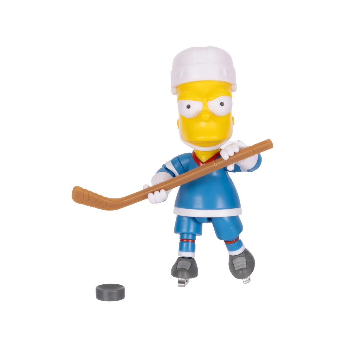 The Simpsons Bart da hockey da 12,7 cm con bastone da hockey e disco