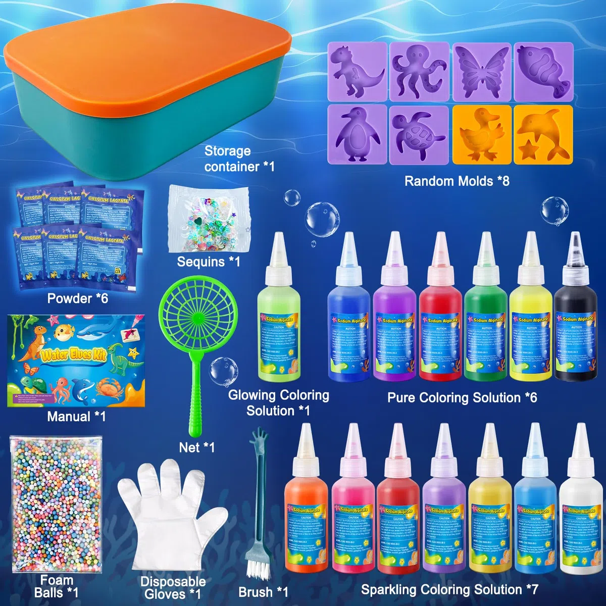 JOPSHEEN Magic Water Elf, 14 Colori Magico Acqua Fairy Gel per Bambini, Attivita Creative Bambino, DIY Giocattolo Fatto a Mano per Ragazzi e Ragazze