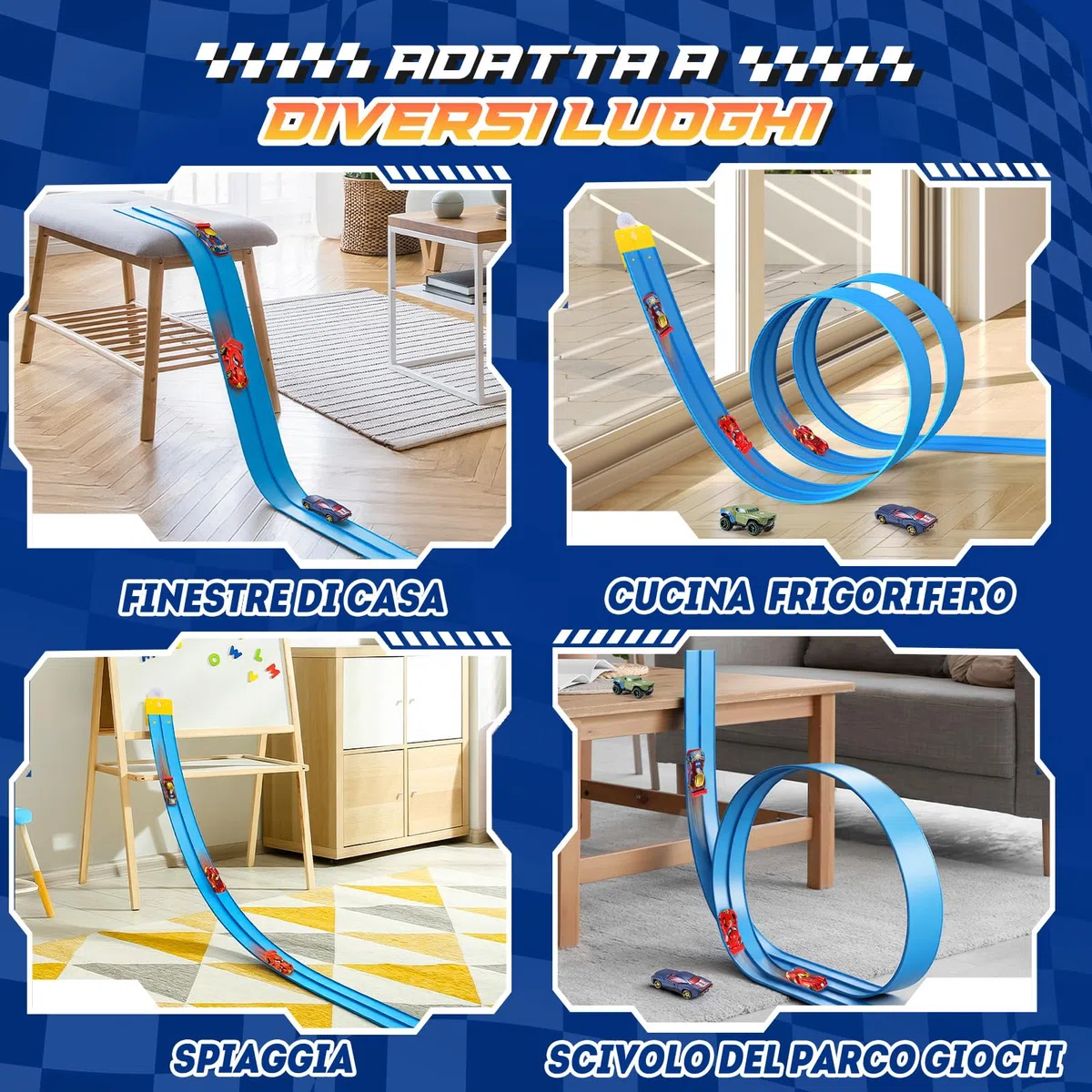 Giochi Bambini Bambino Bambina 3 4 5 6 7 8 Anni, Pista Macchinine Arrotolabile Regalo Bambino 3-8 Anni Piste Macchinine per Bambini Giocattoli Bambino 3-8 Anni Regali Compleanno Bambini