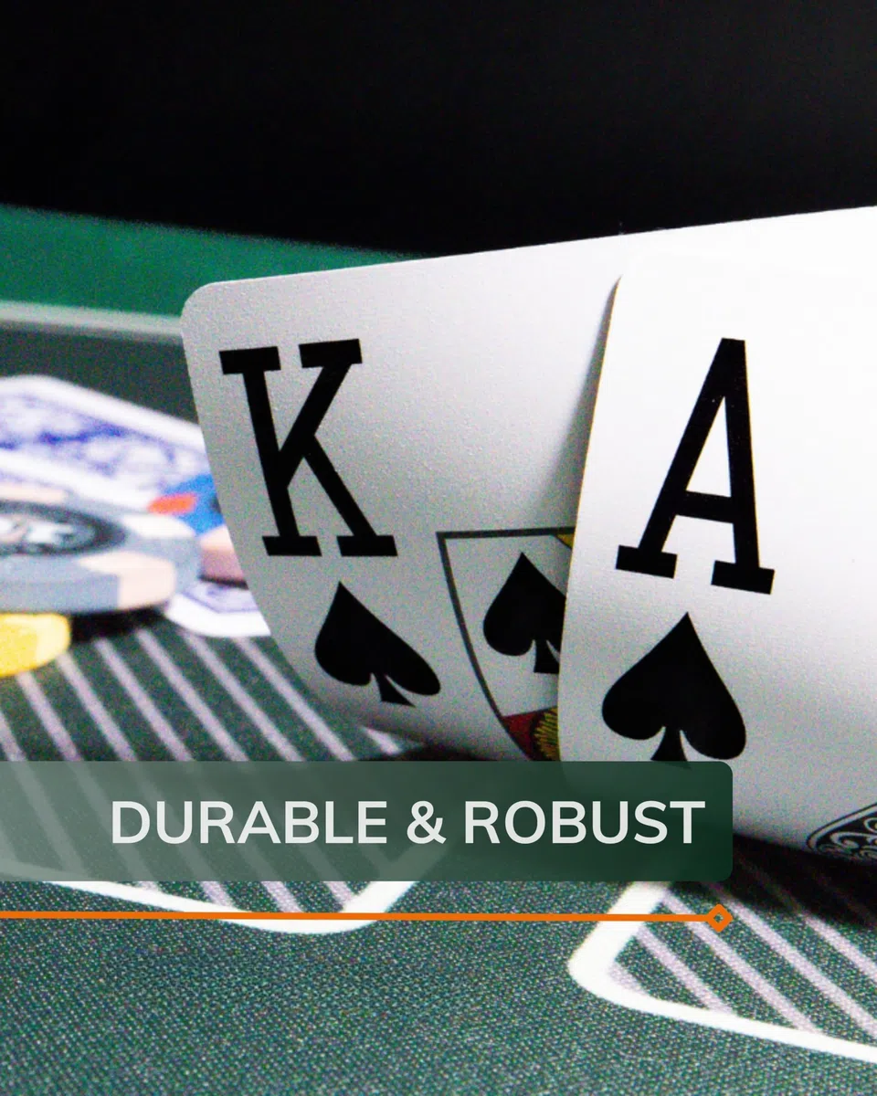 Bullets Playing Cards, Due giochi di 54 carte da poker con indice Jumbo, Carte impermeabili e resistenti, Texas Hold'em Poker