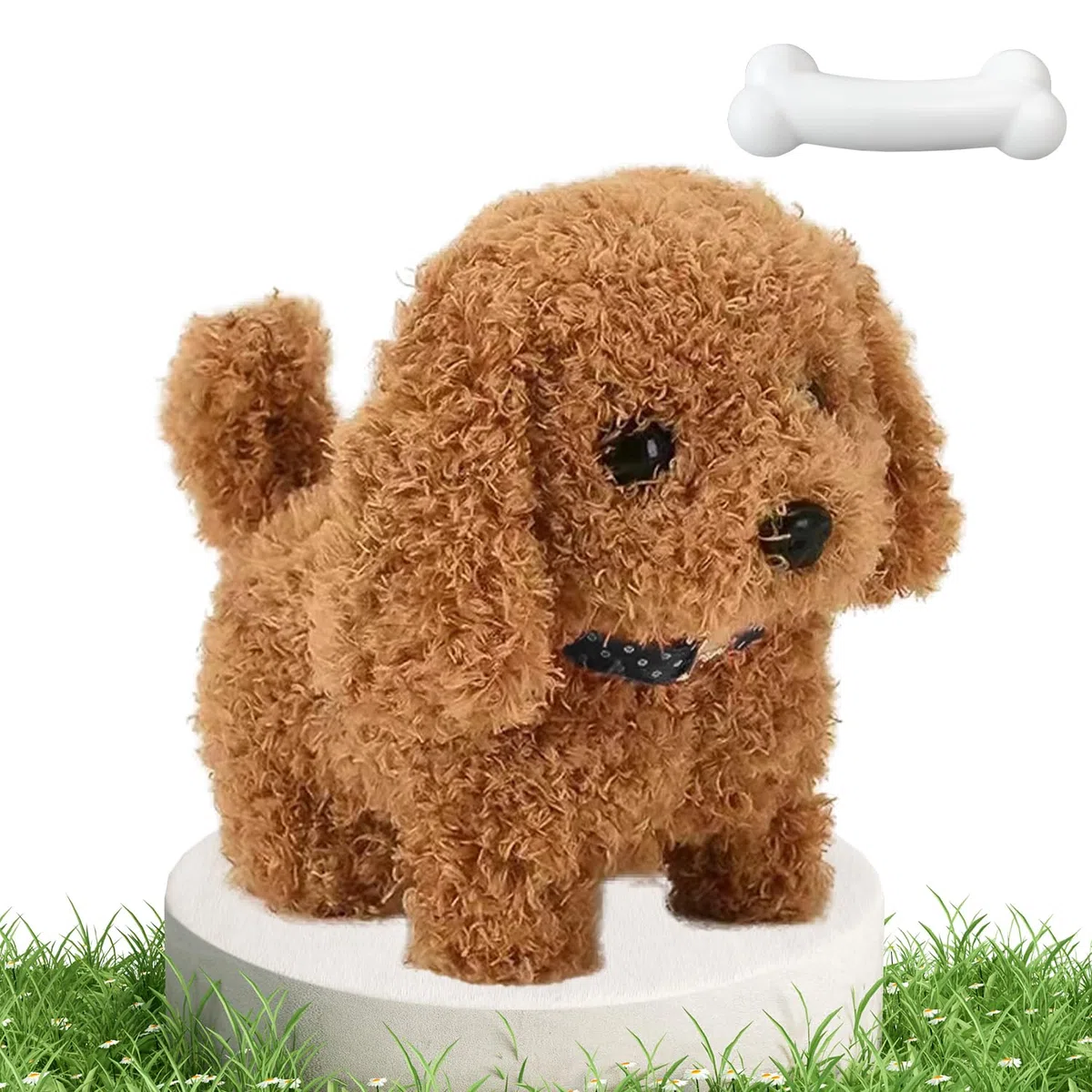 Cane giocattolo che cammina e abbaia, Peluche Cane Interattivo Giocattolo, Cane Elettronico per Animali per Bambini, Realistici Cane Robot Giocattolo, Regali Giocattoli per Bambini di 1-13 Anni