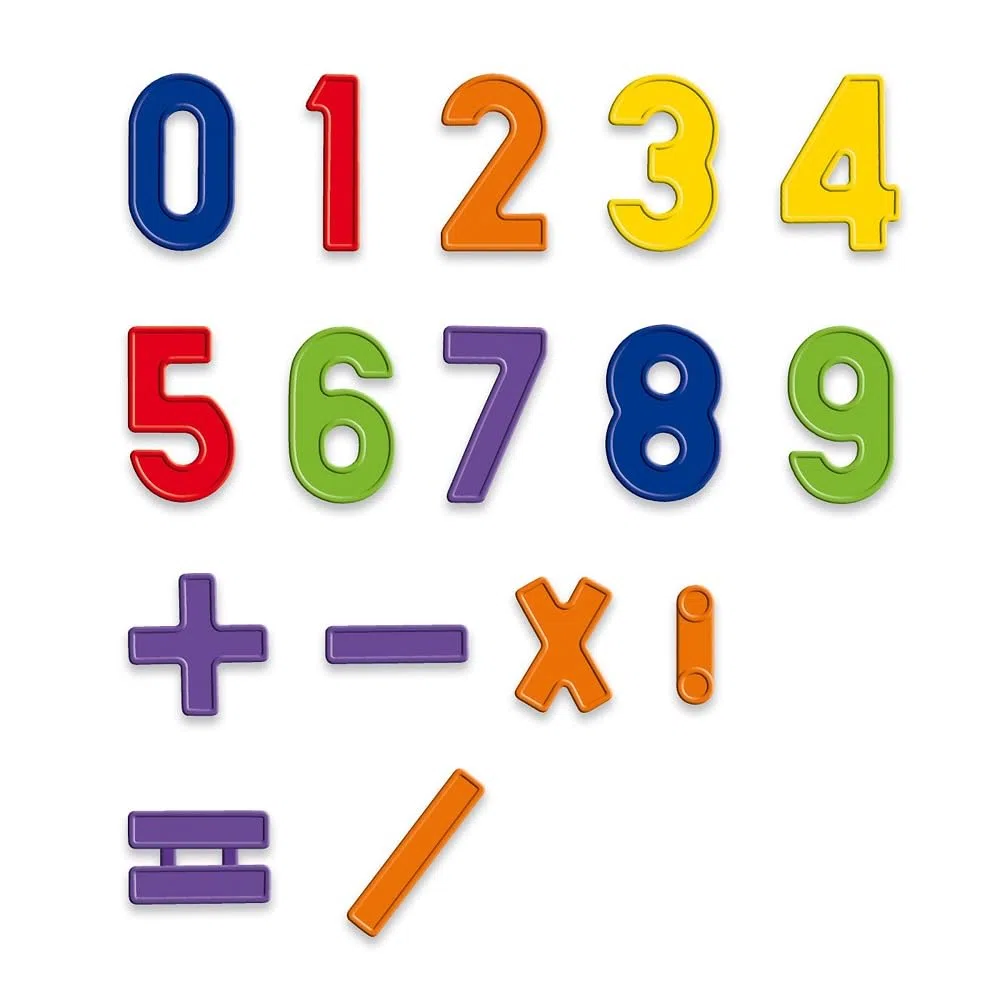 Quercetti Magnetino Numbers Starter Set, Lavagna Magnetica per Bambini con 48 Numeri Magnetici Giochi Bambini 4 Anni Giochi Educativi 5 Anni Motricità Fine e Pensiero Creativo
