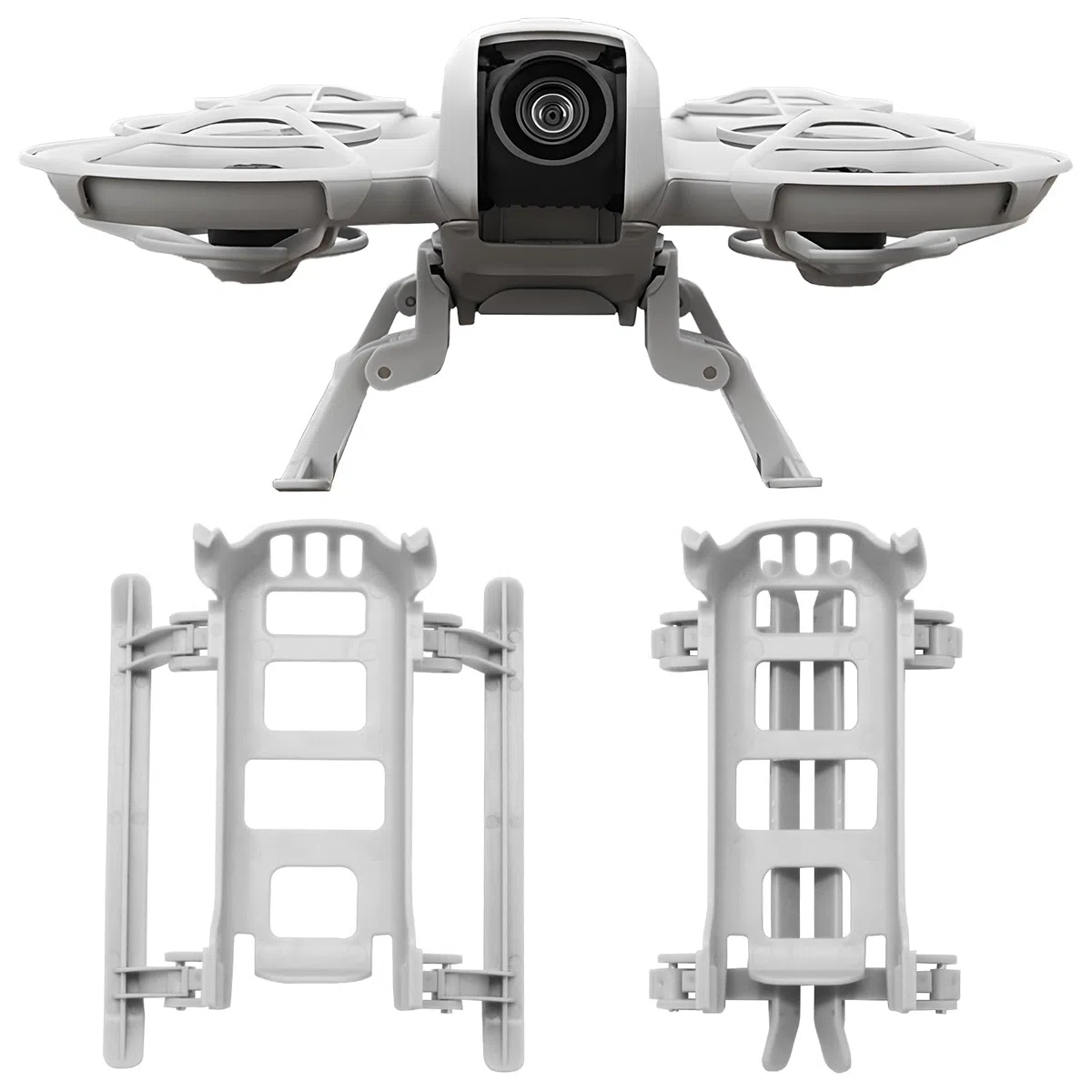 Carrello di Atterraggio per DJI Neo - Droni Accessori Carrello di Atterraggio Pieghevole Staffa Estesa Altezza Gamba a Sgancio Rapido Kit di Piedini di Estensione per DJI Neo Protector
