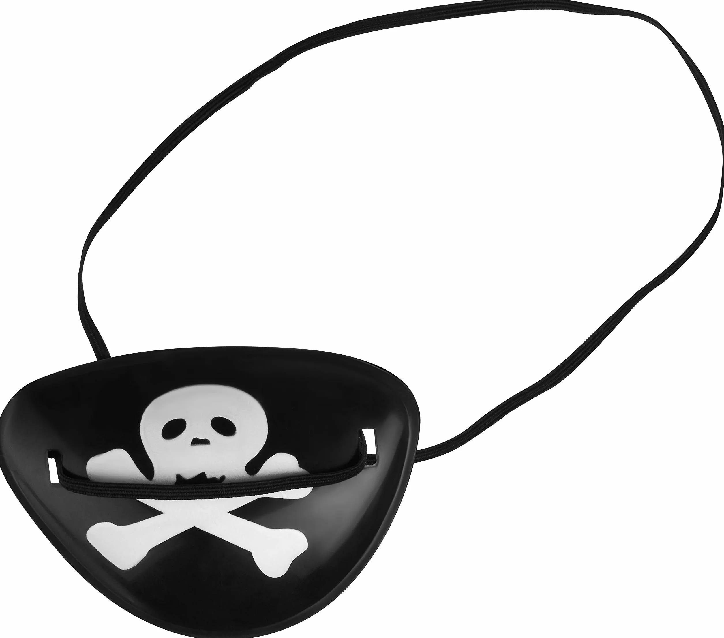 BALINCO Set da pirata 4 pezzi per bambini composto da cappello da pirata nero + sciabola + benda sull'occhio + gancio da pirata - set di costumi per carnevale