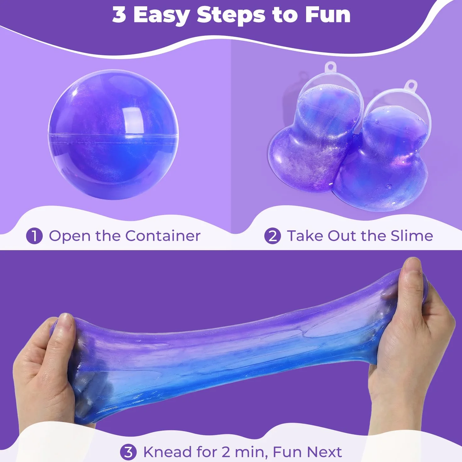 Theefun Slime Party Favors, 24 Pack Galaxy Slime Ball Party Favors – Elastico, non appiccicoso, antistress e sicuro per ragazze e ragazzi, perfetto per feste, ricompense in classe