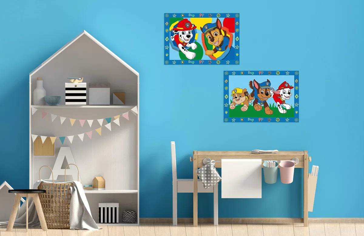 Ravensburger CreArt 5 Anni Junior: Paw Patrol – Dipingere con i Numeri per Bambini 5+ Anni, Kit Pittura con 2 Tavole, Pennello Ergonomico e Colori Inclusi, 32 x 22 cm, Idee Regalo per Bambini 5 Anni