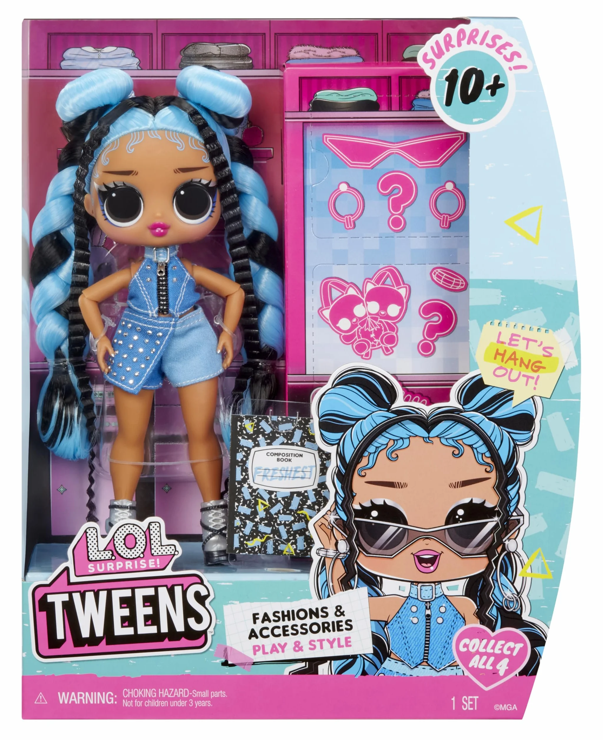 L.O.L. Surprise! Tweens Core Doll - Freshest: Include 1 Bambola Fashion, con Outfit e Accessori, 4 da Collezionare