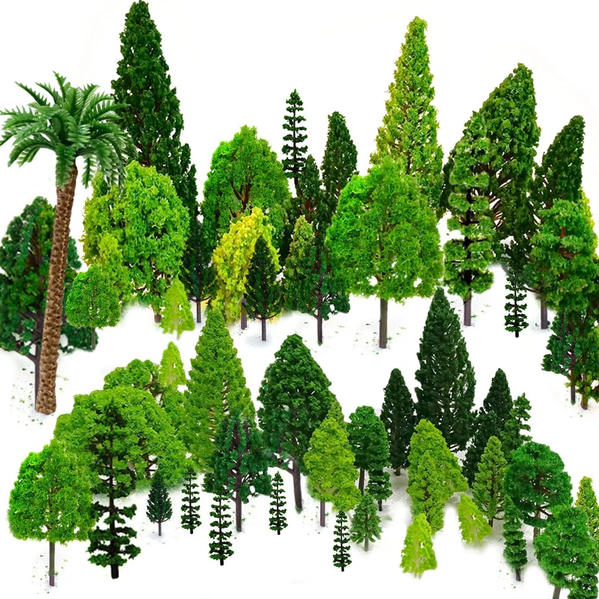 Modello Misto Alberi, 29pz, 4-16 cm, Modellismo h0, Basi per Diorama, Albero per Presepe, Alberi Giocattoli, Alberelli di Plastica per Progetti, Presepe Accessori, per Diorami