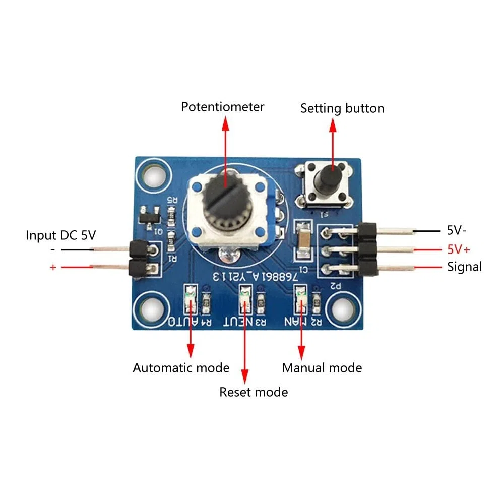 DONGKER Tester Servomotore,DC 5V Controller Velocità di Coerenza ECS Indicatore Manuale a 3 Marce Automatico/Regolatore di Ripristino per RC Elicottero Auto Barca