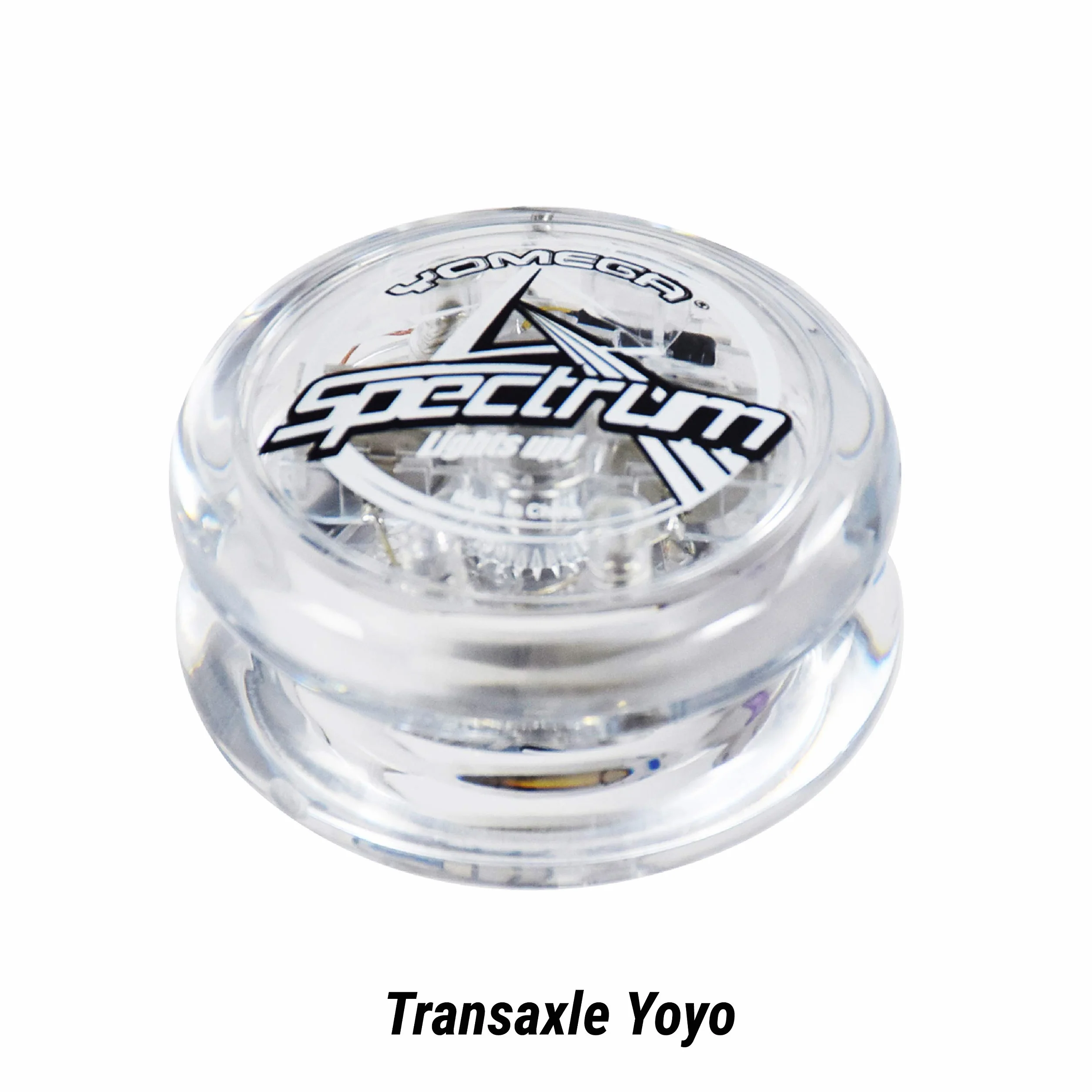 Yomega Spectrum Illumina la Palla di Fuoco Transaxle YoYo con luci a LED per Il Gioco di Corda di Livello Intermedio, avanzato e Professionale + 2 Corde Extra e 3 Mesi di Garanzia (Blu) (Chiaro)