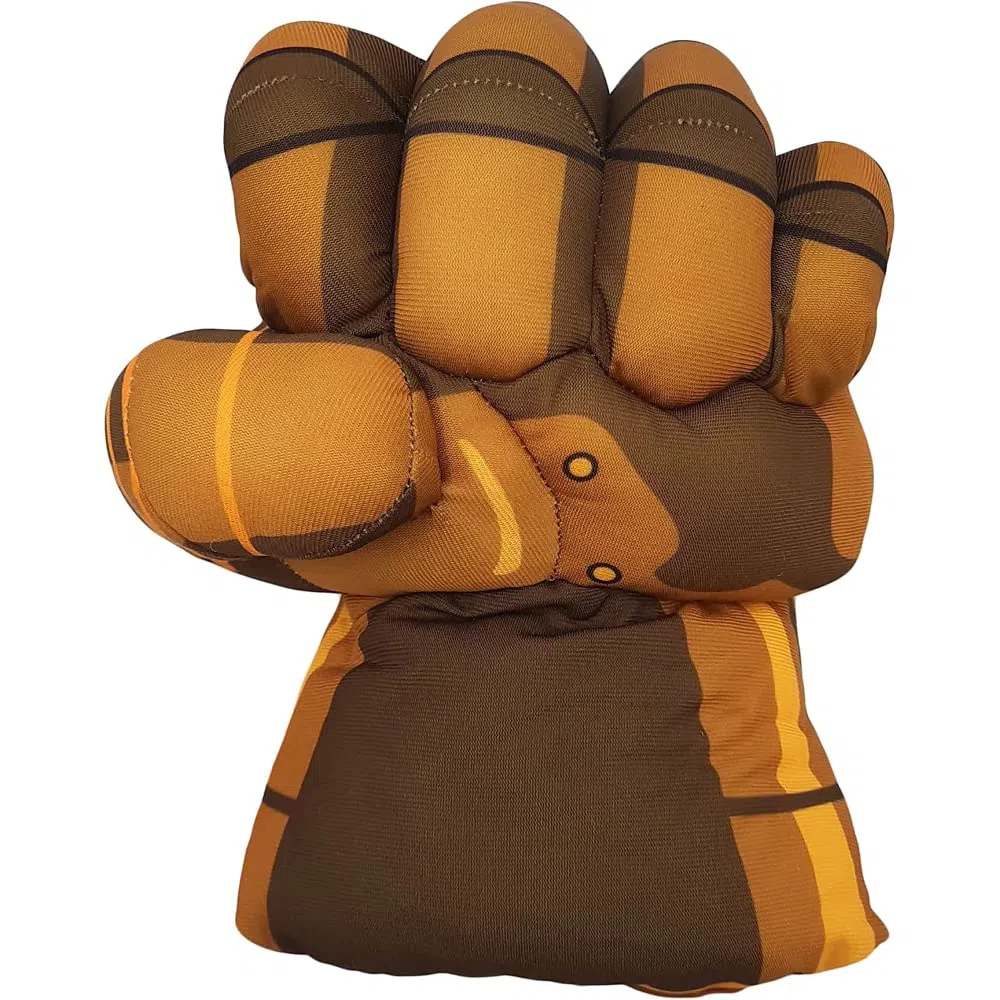 Peluche guantone Marvel, guantone da boxe in morbido peluche, indossabile, pupazzo 30 cm, per bambini (Thanos)