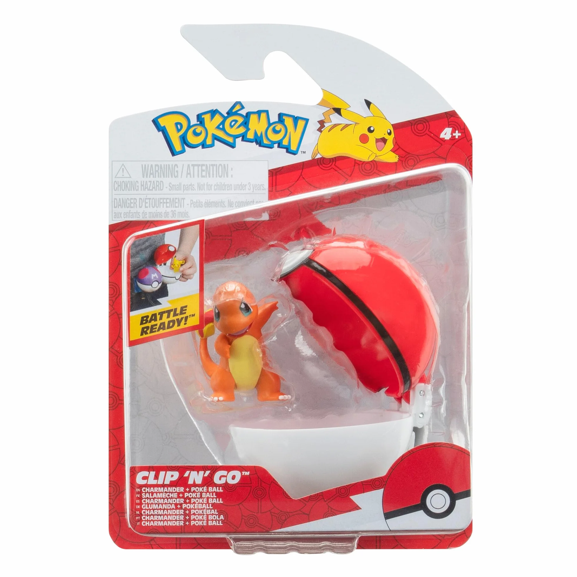 Pokémon Clip 'N' Go Set Charmander con Pokéball