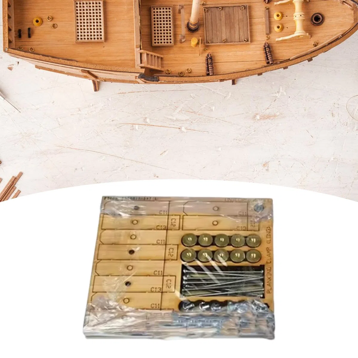 Morsetti per Modelli in ​​Legno Kit Fai da Te Set di Morsetti per Fasciame per Barche a Vela Forniture per La Costruzione Antiche Attr, 34mm