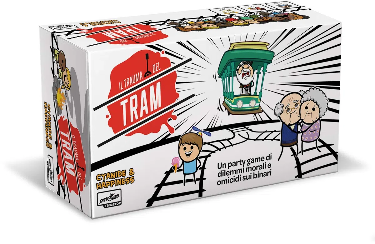 Asmodee - Il Trauma del Tram - Gioco da Tavolo, Divertente Party Game con Carte da Gioco, 3-13 Giocatori, 16+ Anni, 15 min, Edizione in Italiano